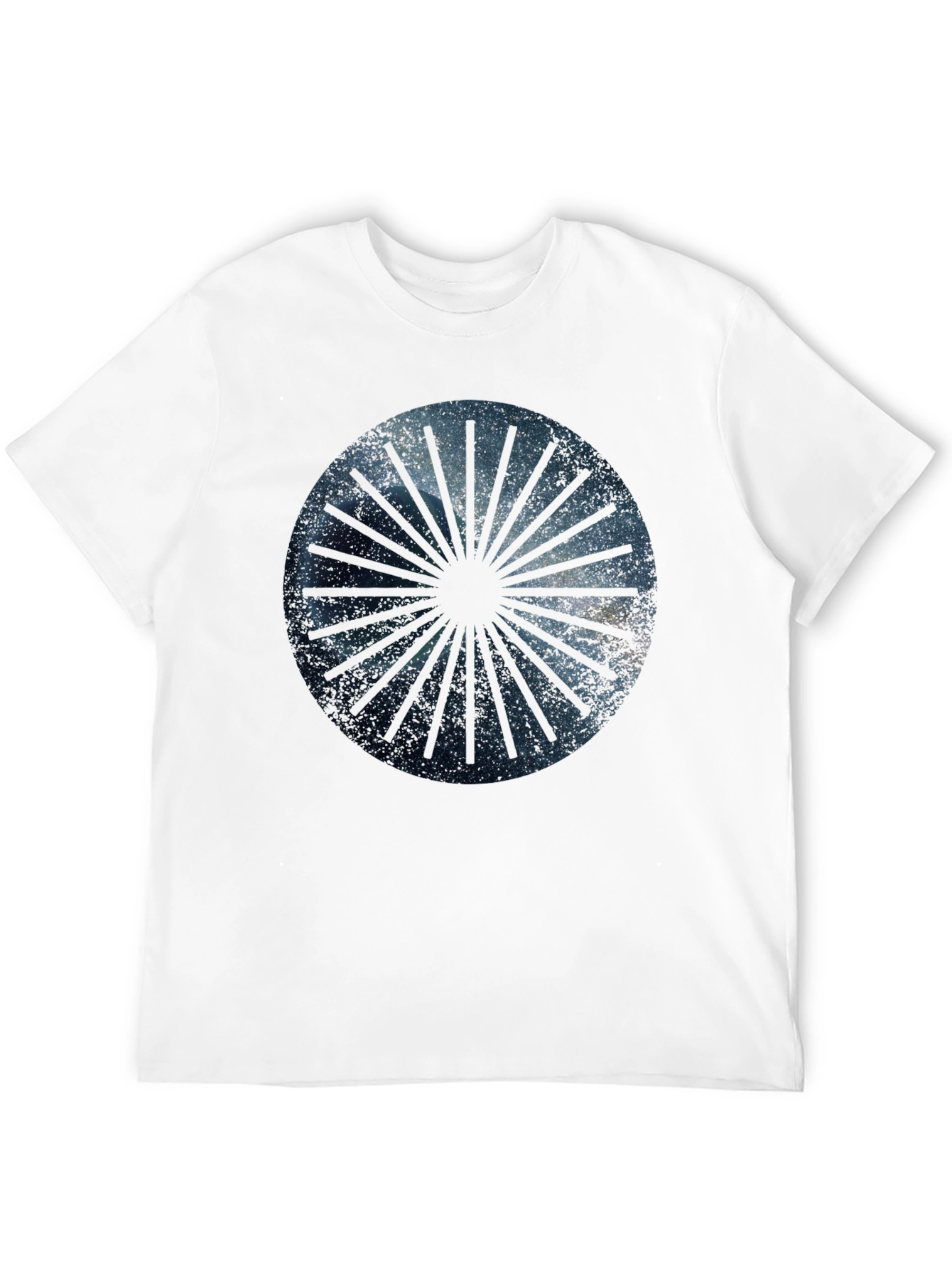 Cosmic Ray Graphic Tee - Black Cotton Blend