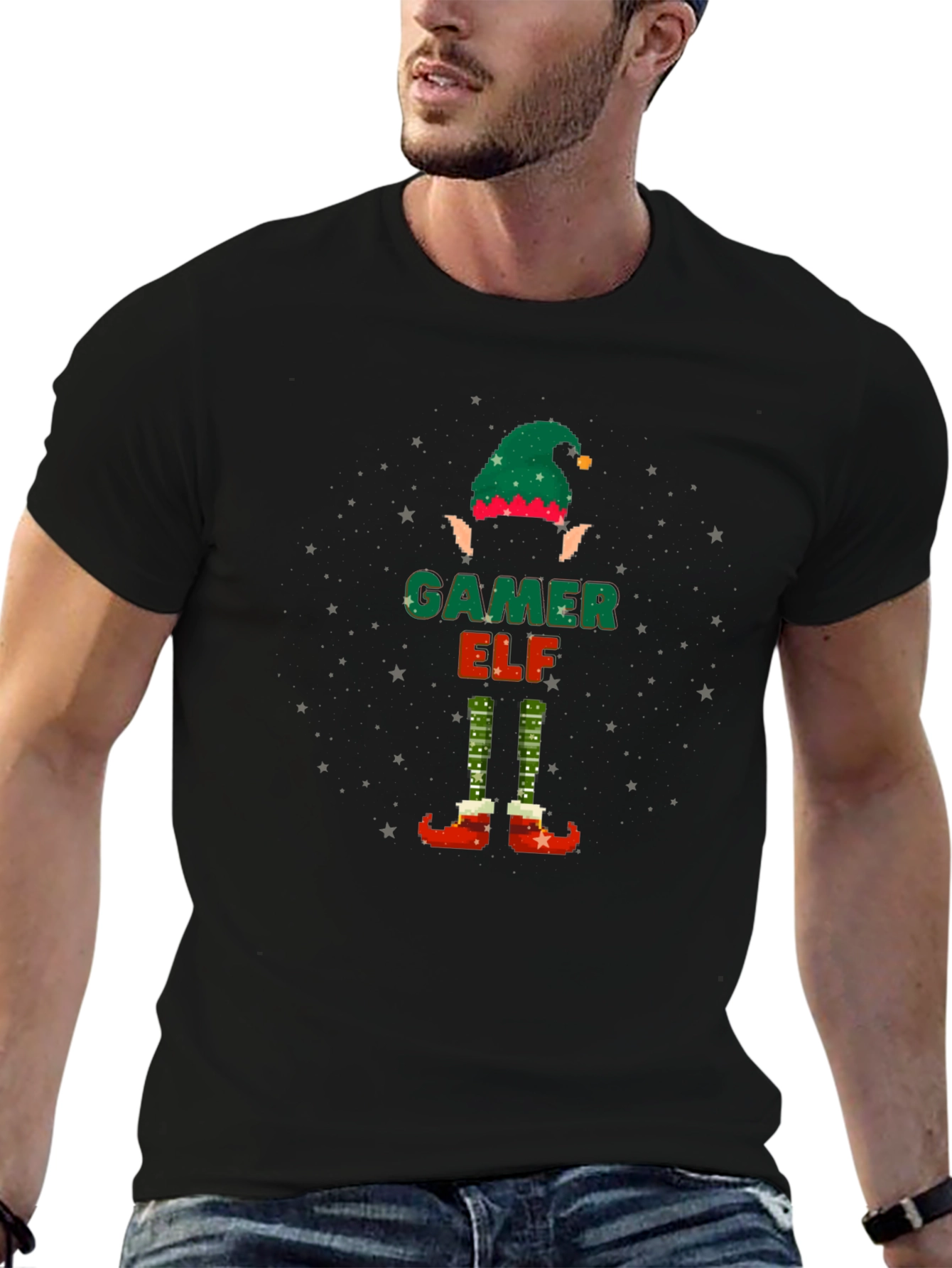 Gamer Elf Christmas T-Shirt
