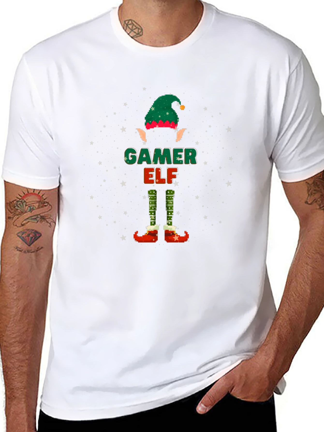 Gamer Elf Christmas T-Shirt