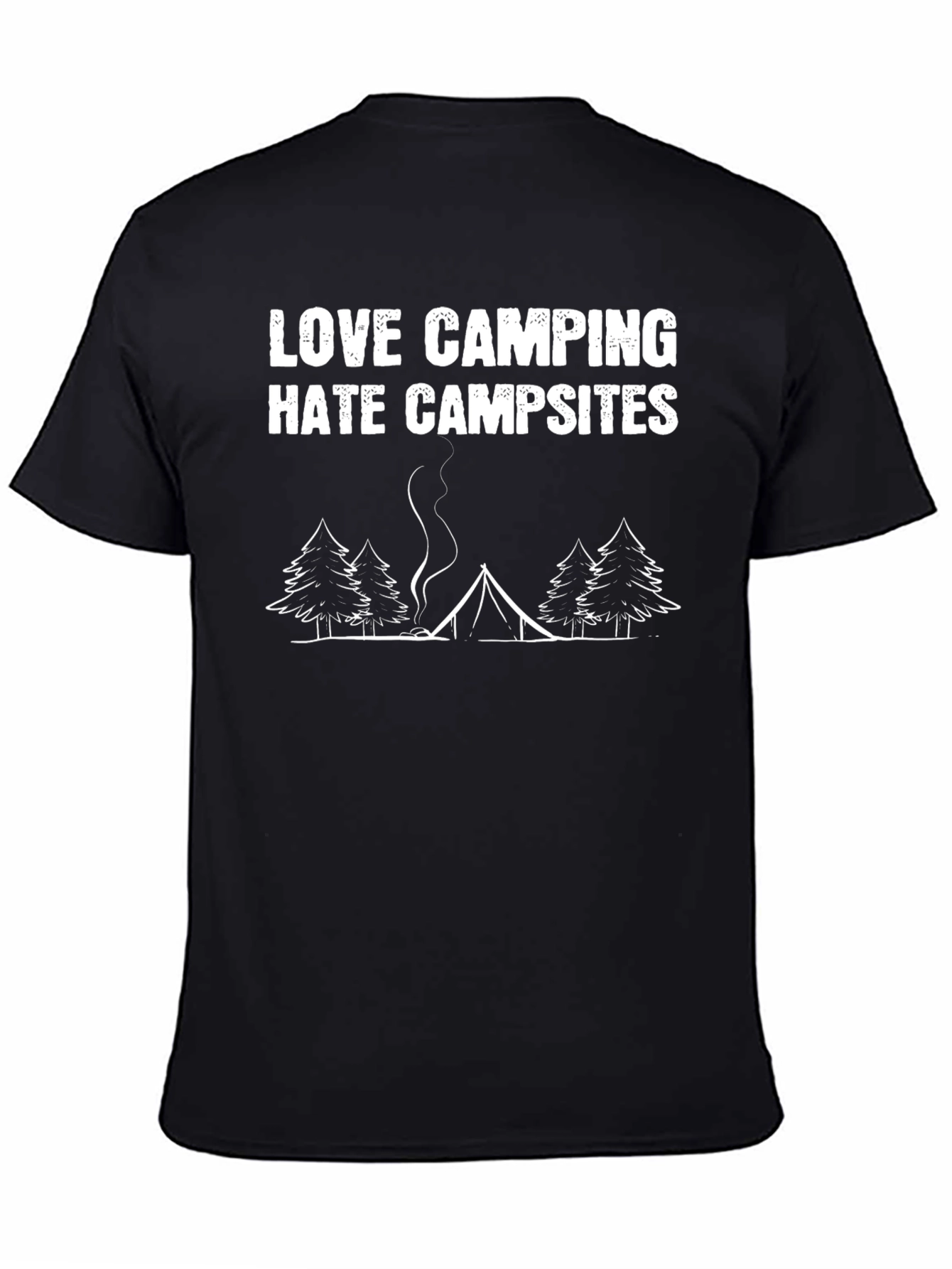 Love Camping Hate Campsites Graphic Tee