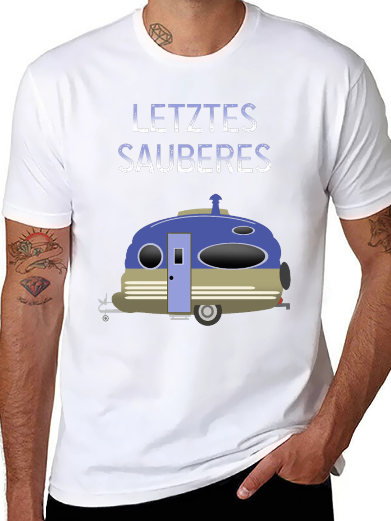 Letztes Sauberes T-Shirt Camping Tee