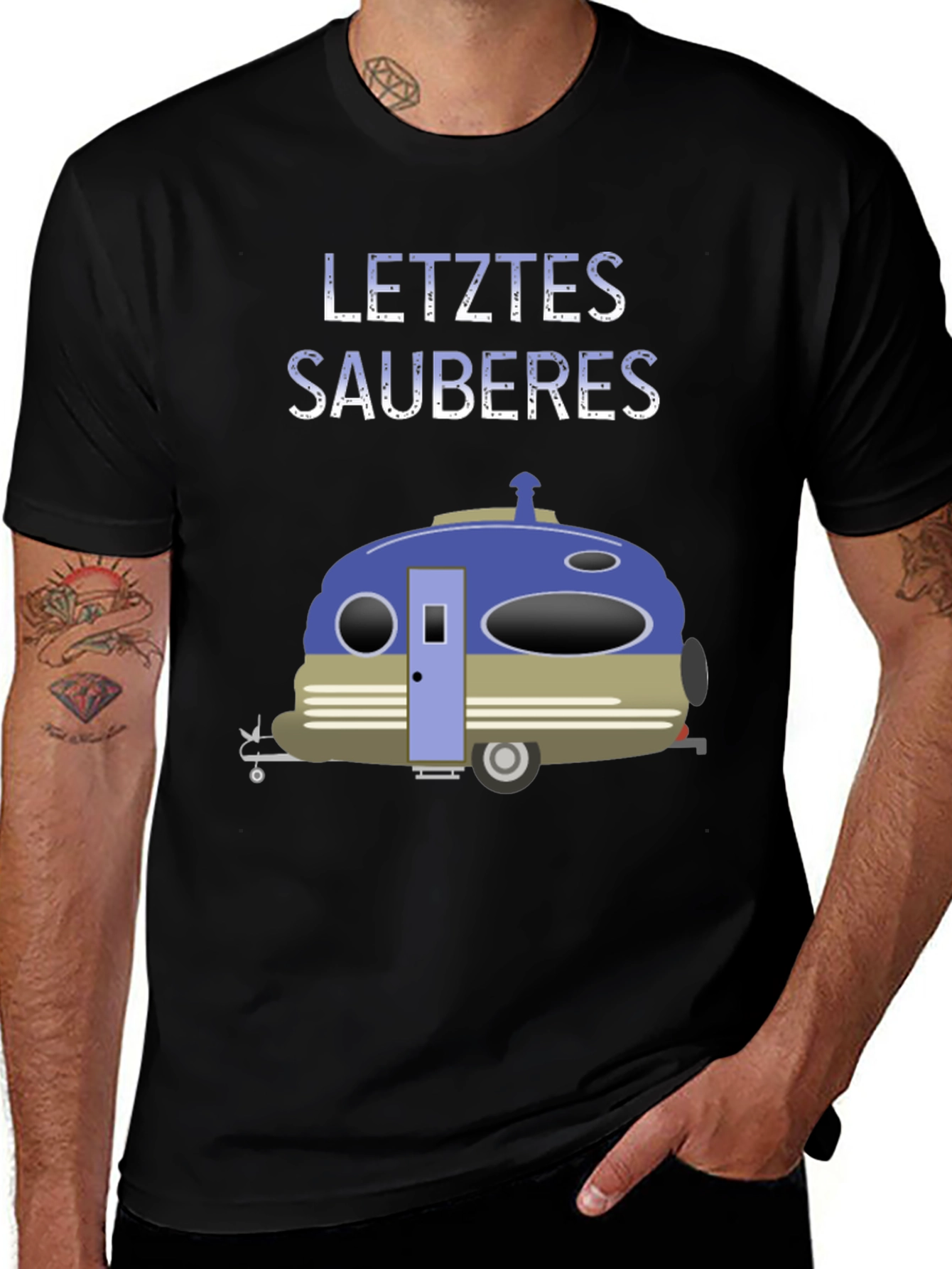 Letztes Sauberes T-Shirt Camping Tee