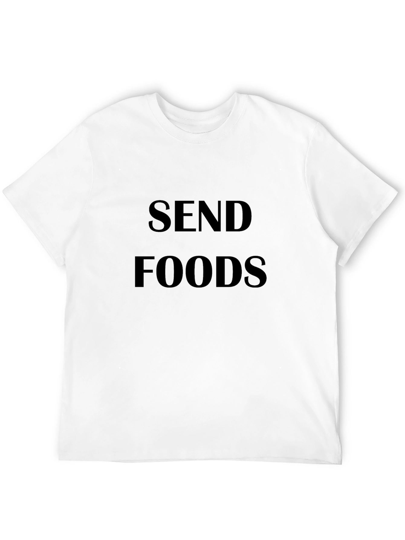 Send Foods Black Graphic T-Shirt