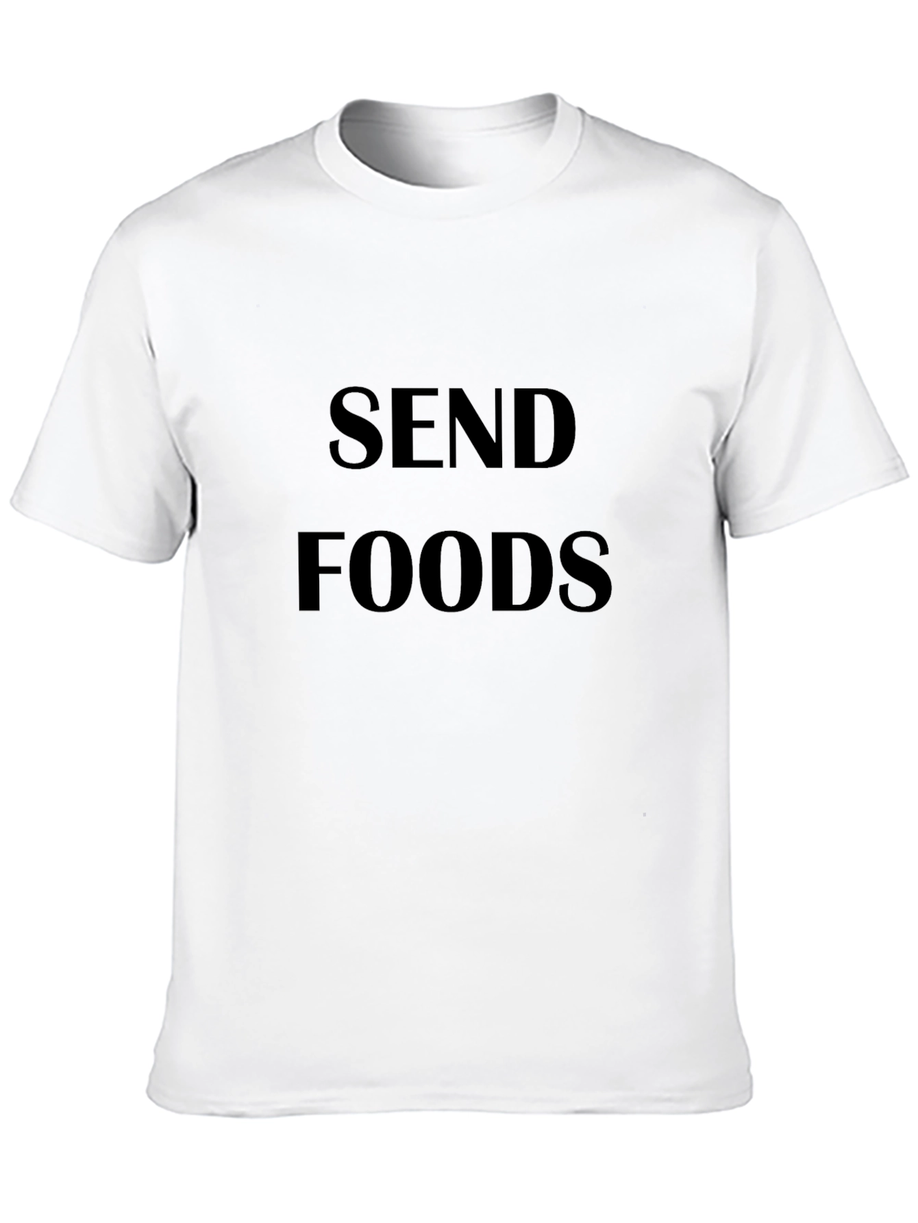 Send Foods Black Graphic T-Shirt