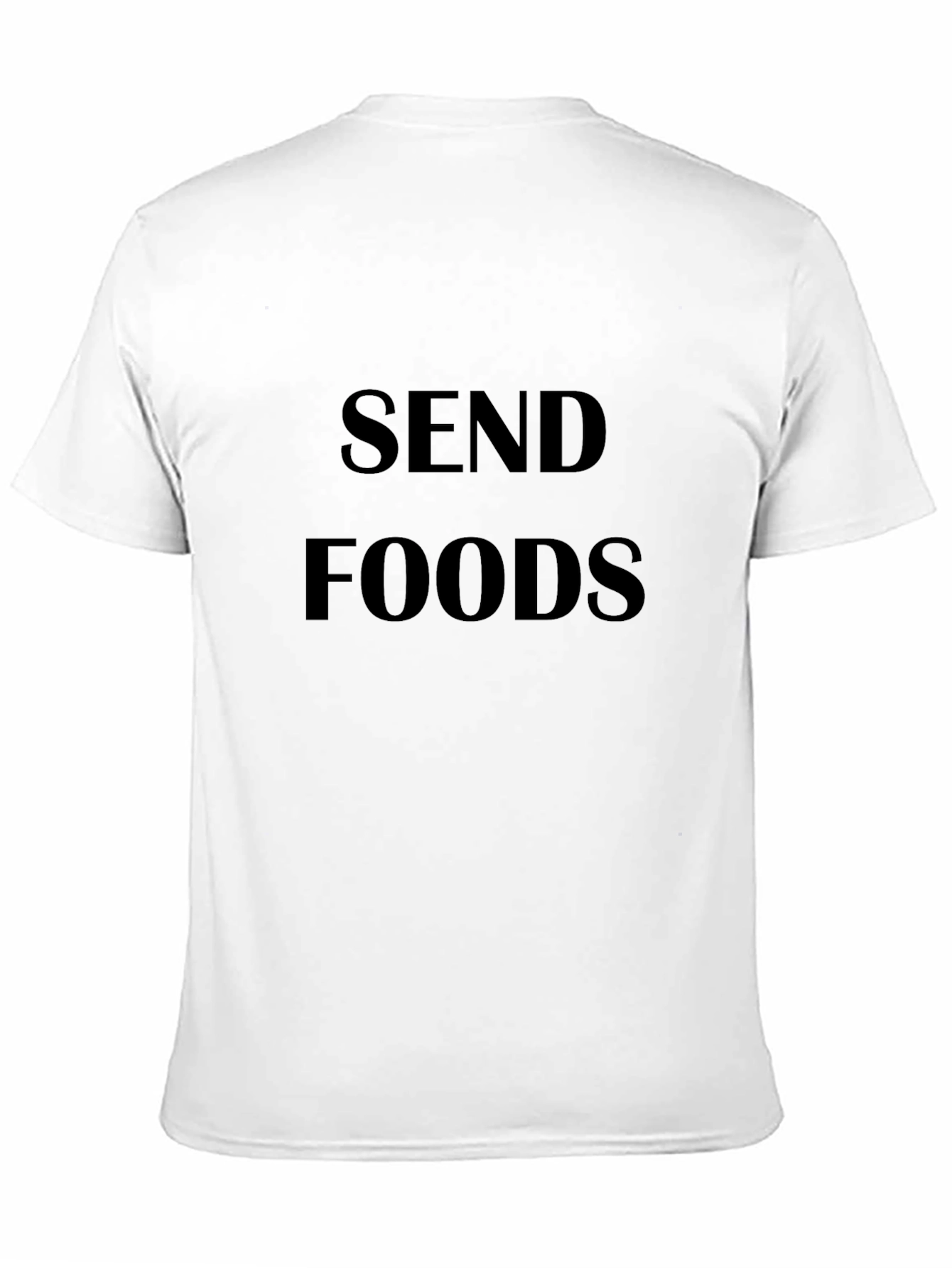 Send Foods Black Graphic T-Shirt