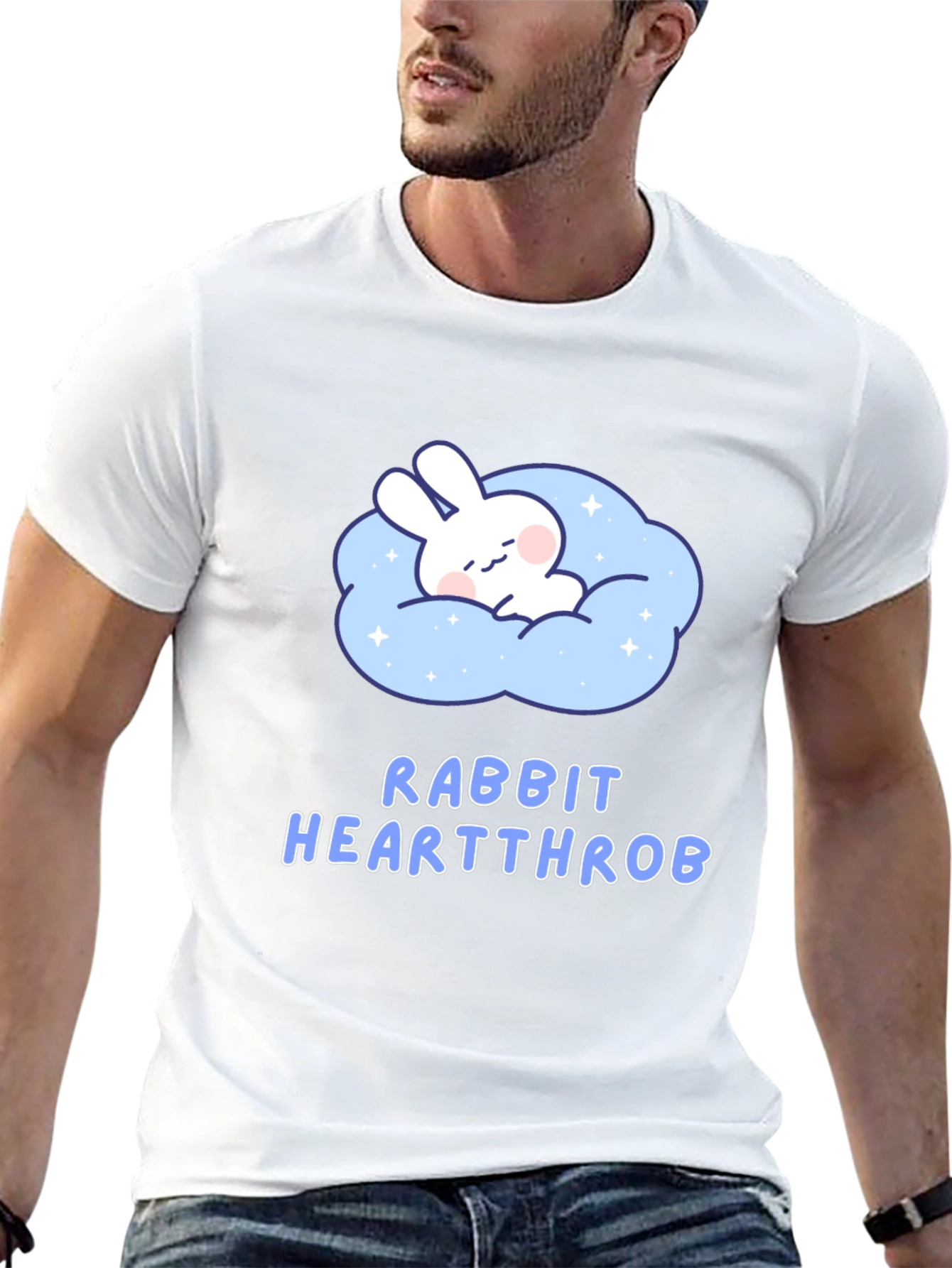 Rabbit Heartthrob Black Tee Shirt
