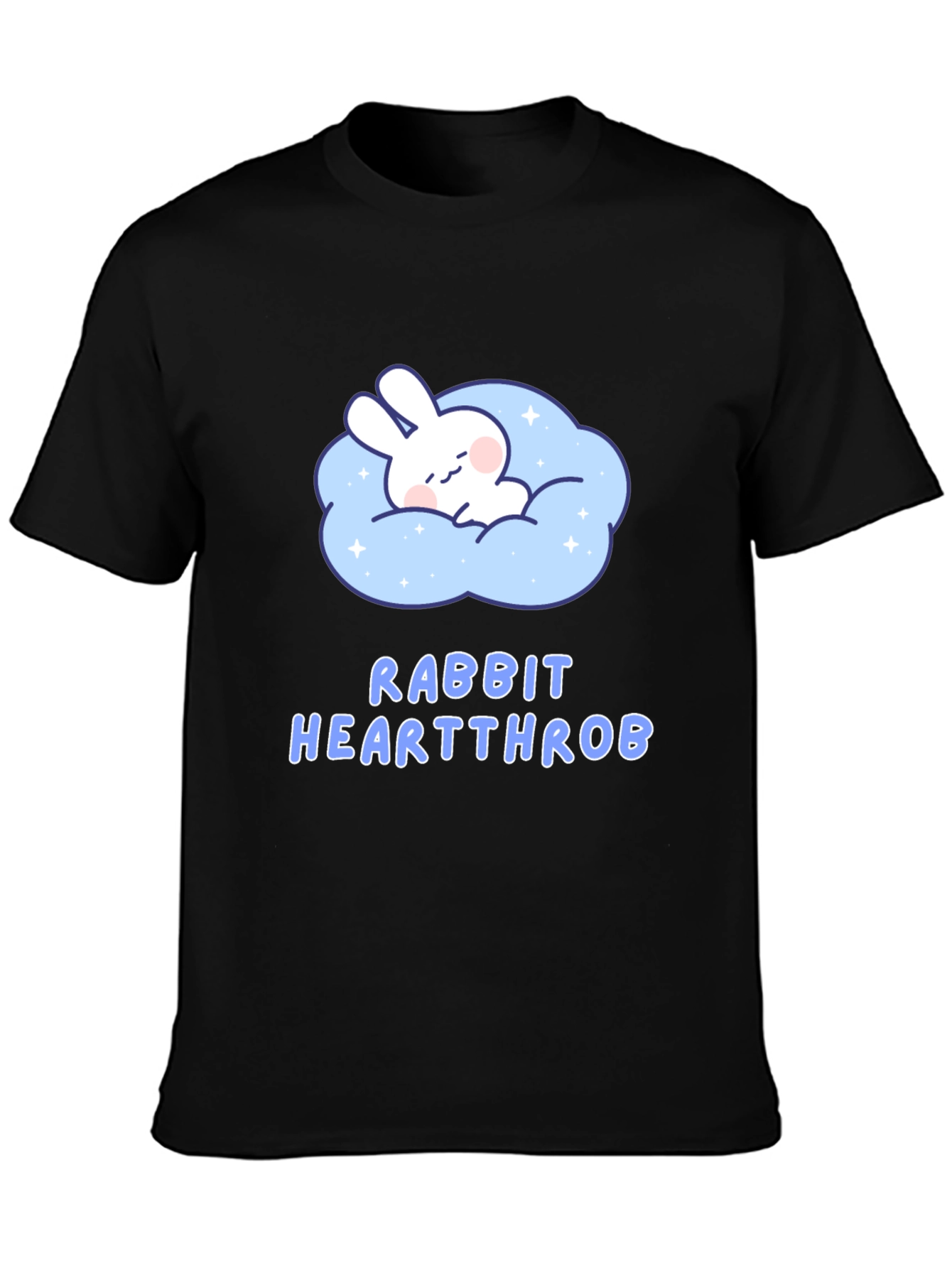 Rabbit Heartthrob Black Tee Shirt