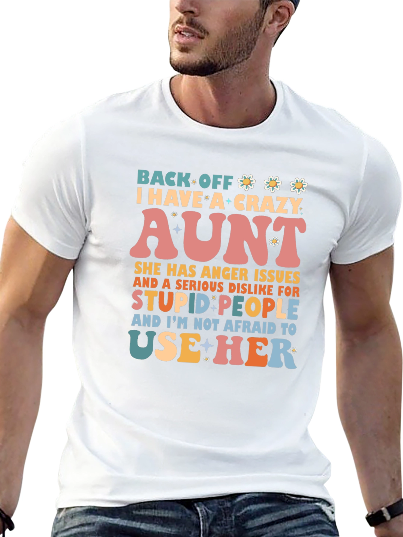 Crazy Aunt T-Shirt - Novelty Graphic Tee