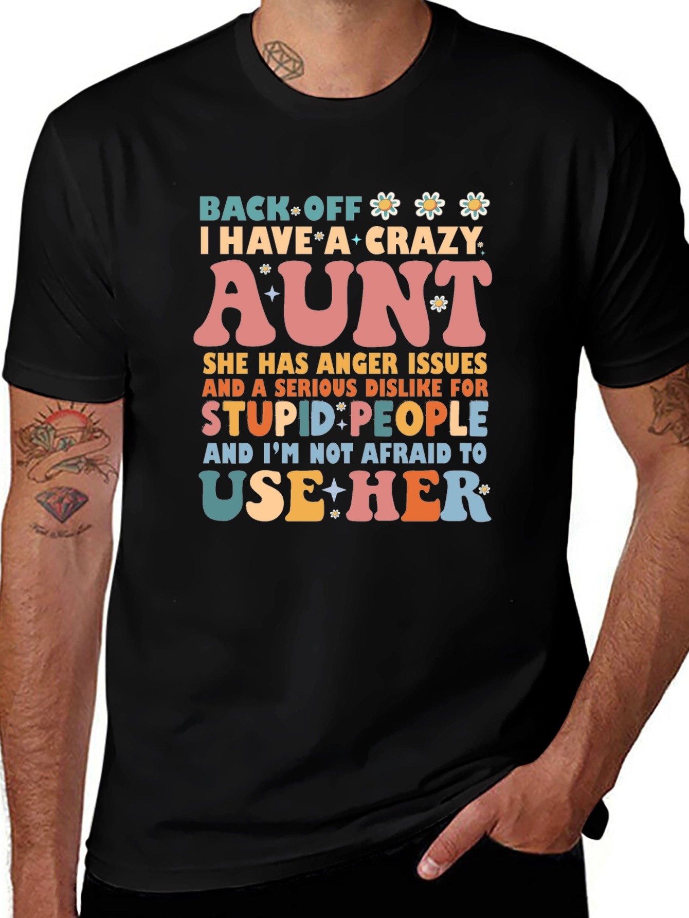 Crazy Aunt T-Shirt - Novelty Graphic Tee