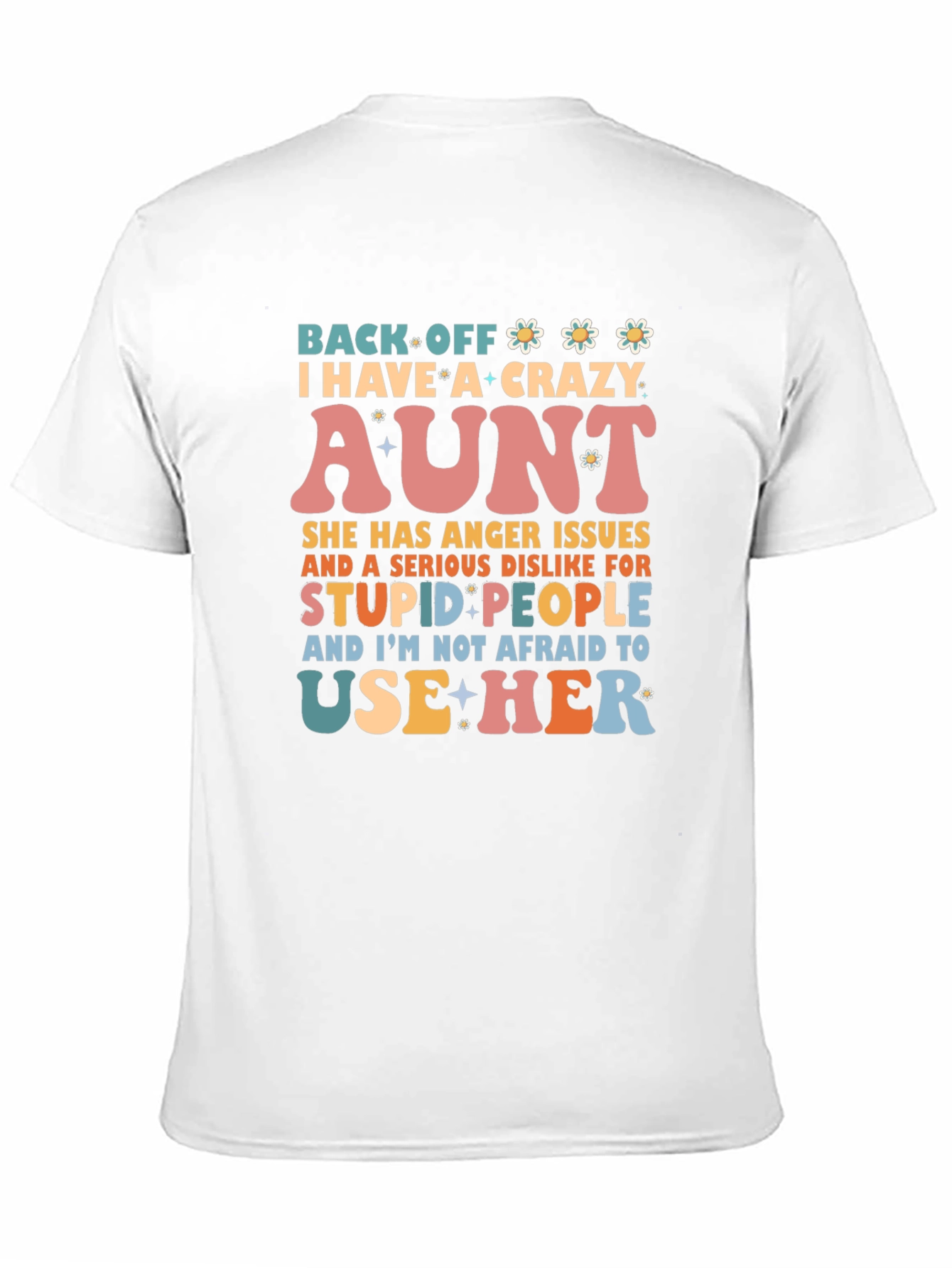 Crazy Aunt T-Shirt - Novelty Graphic Tee