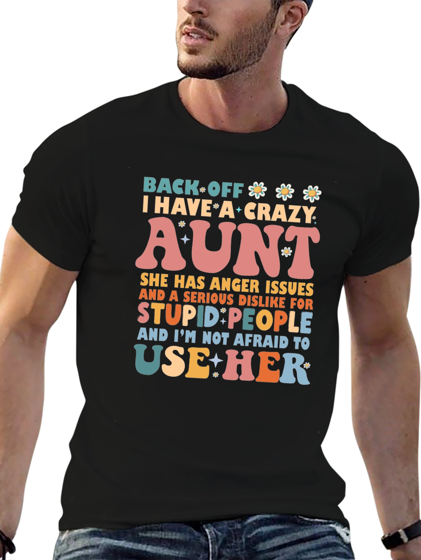 Crazy Aunt T-Shirt - Novelty Graphic Tee