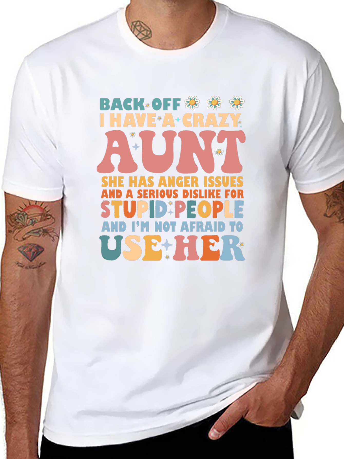 Crazy Aunt T-Shirt - Novelty Graphic Tee