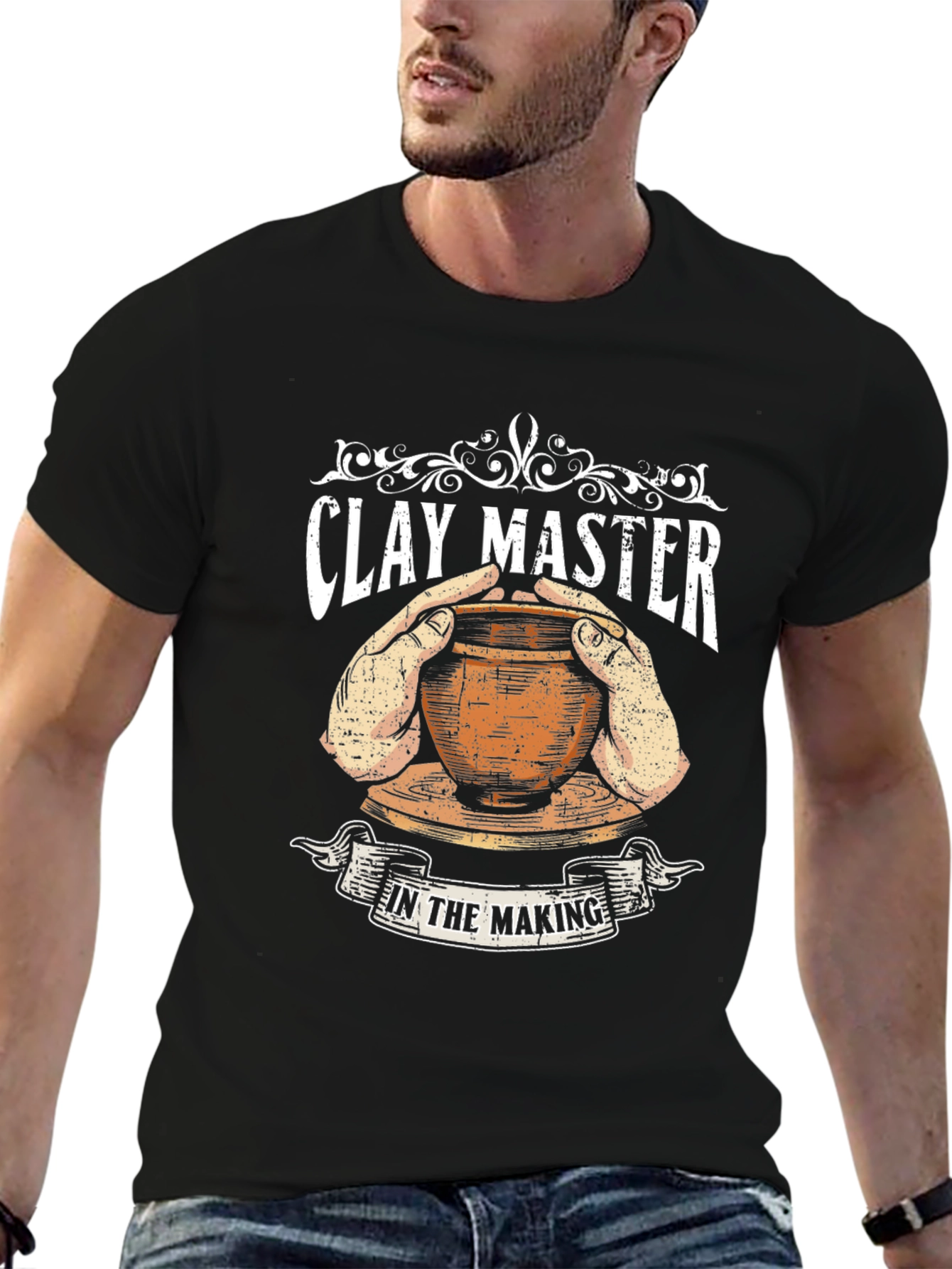 Clay Master Pottery T-Shirt - Unique Artisan Design