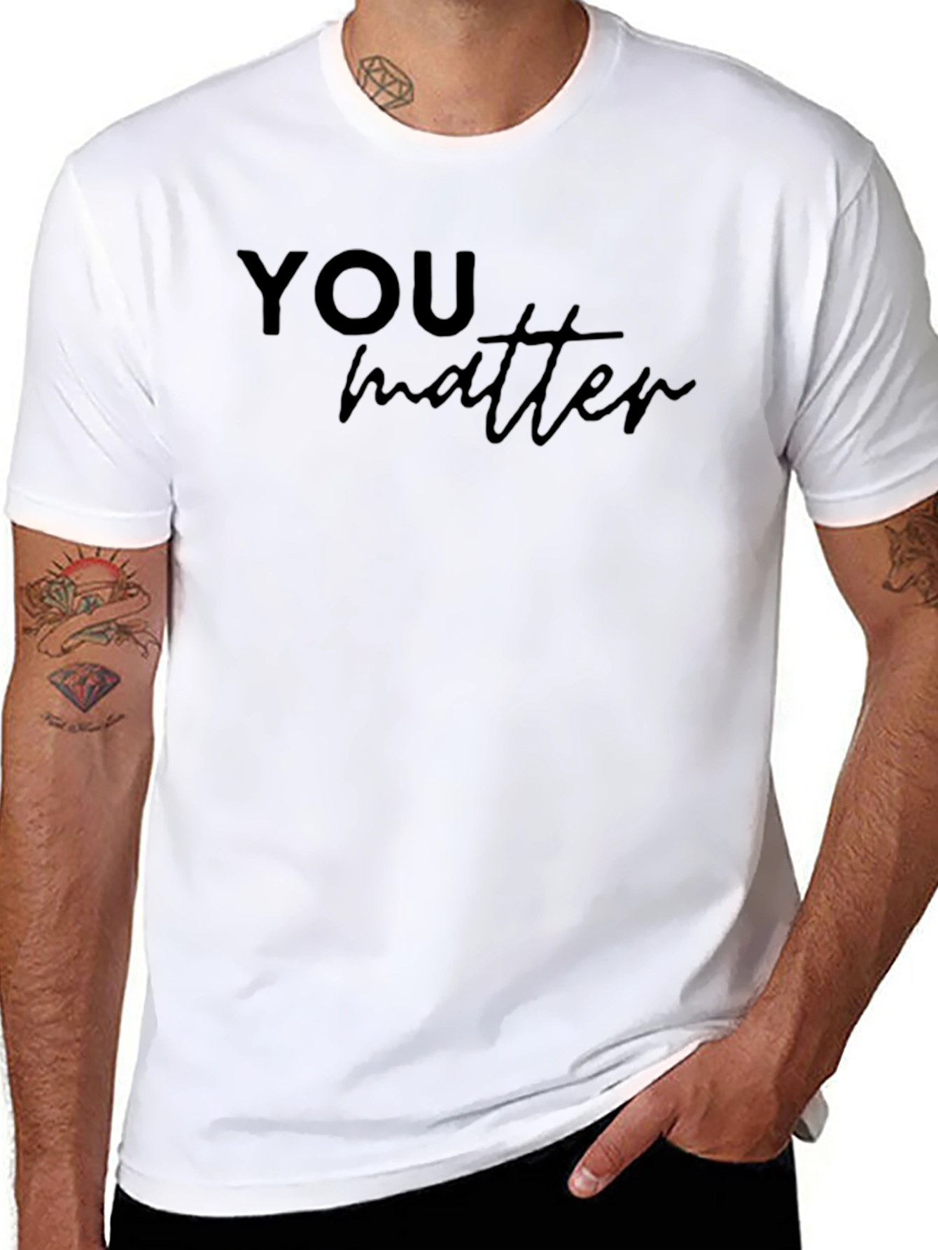 You Matter Black Graphic Tee