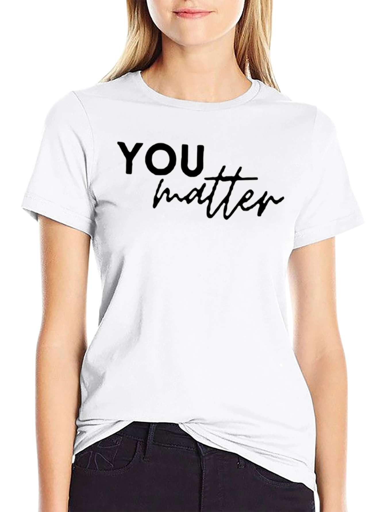You Matter Black Graphic Tee