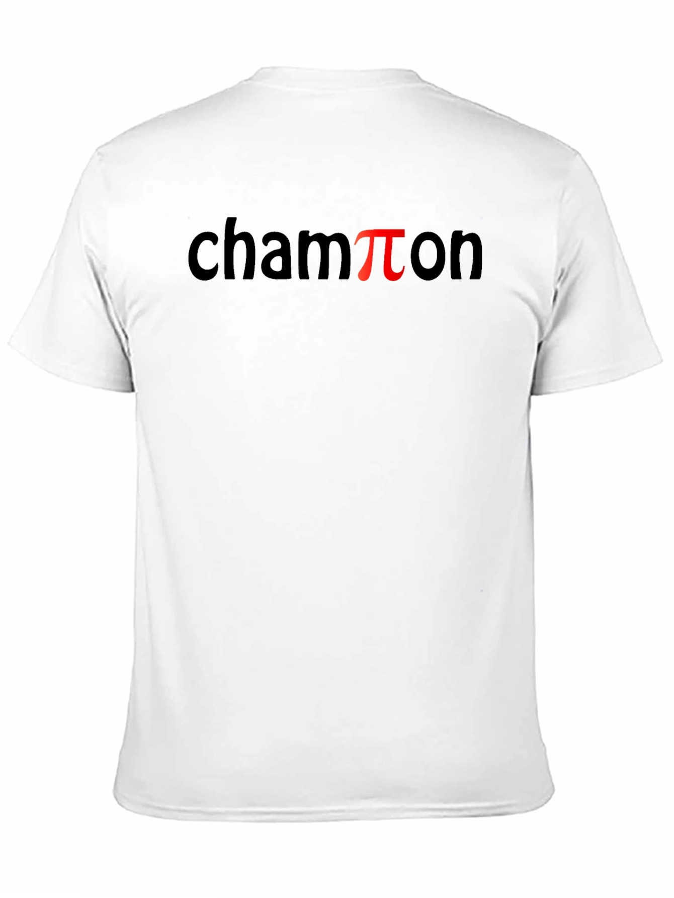 Champion Pi Funny Black T-Shirt