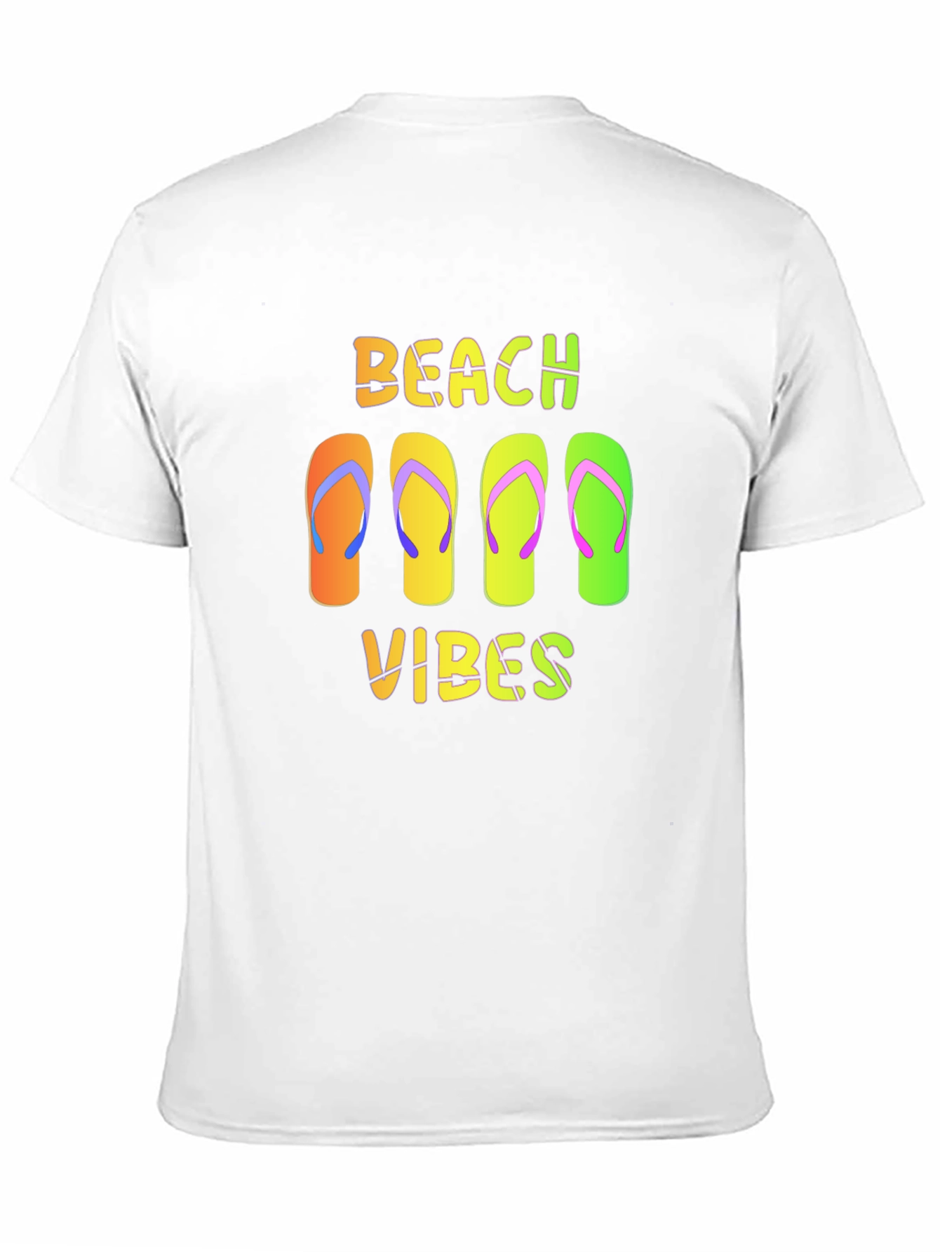 Beach Vibes Flip Flop Graphic T-Shirt