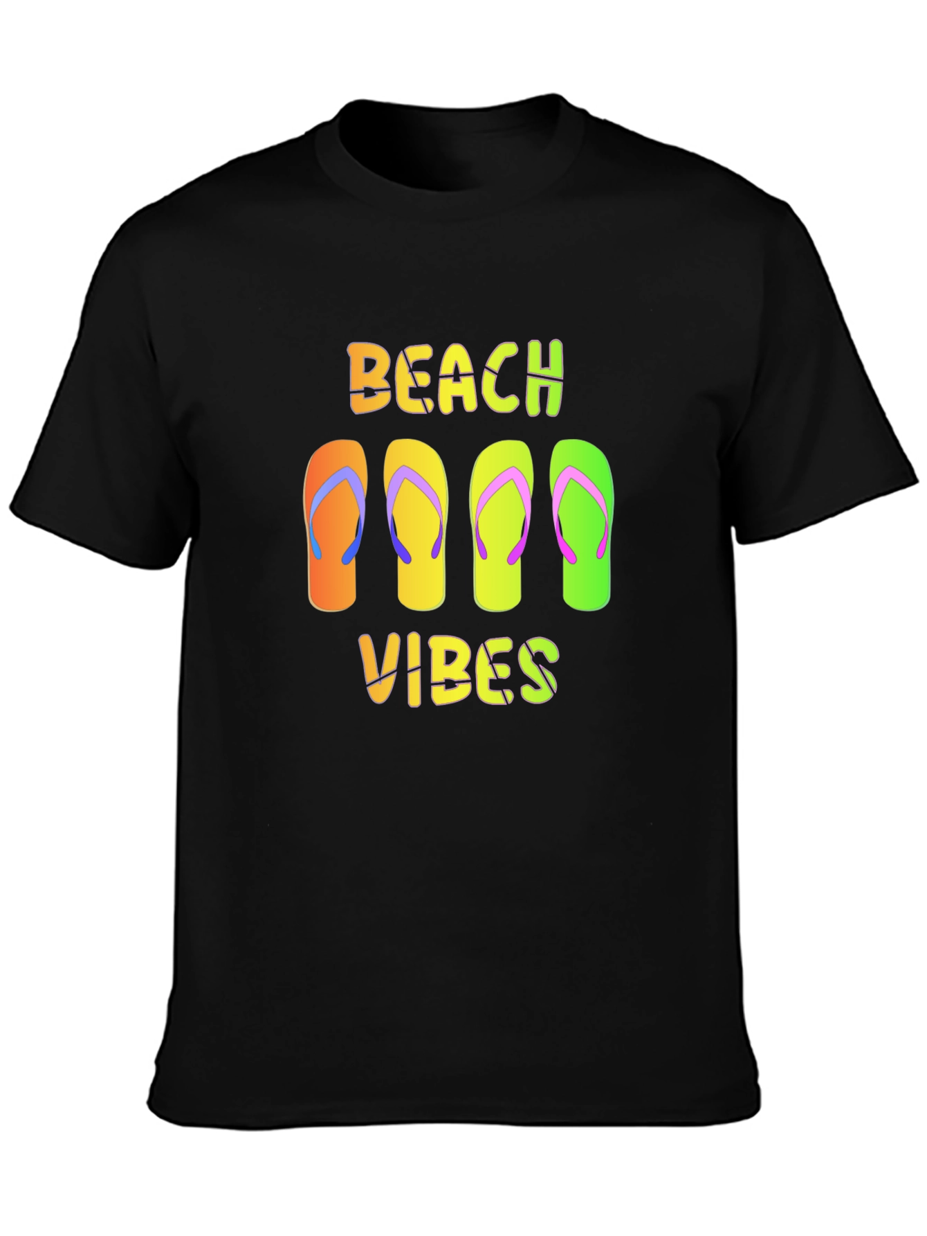 Beach Vibes Flip Flop Graphic T-Shirt
