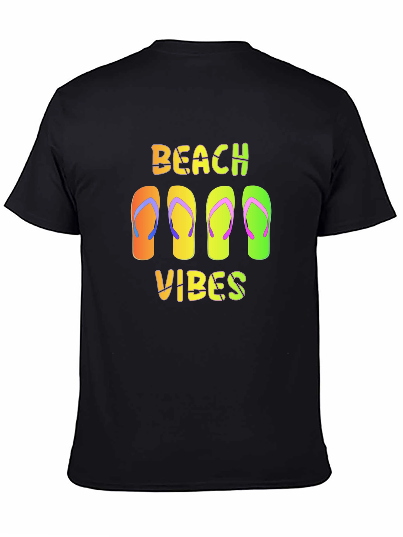 Beach Vibes Flip Flop Graphic T-Shirt