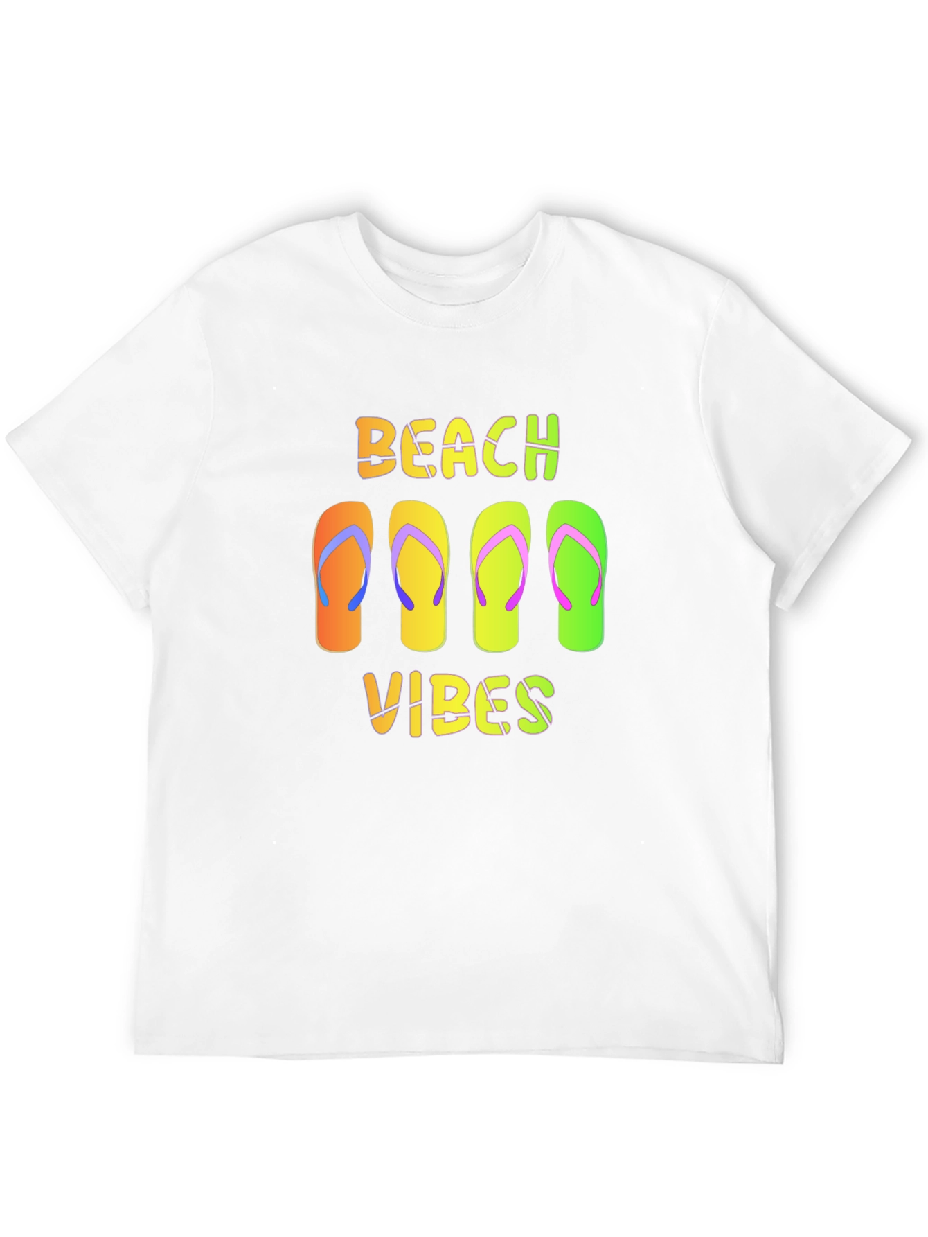 Beach Vibes Flip Flop Graphic T-Shirt