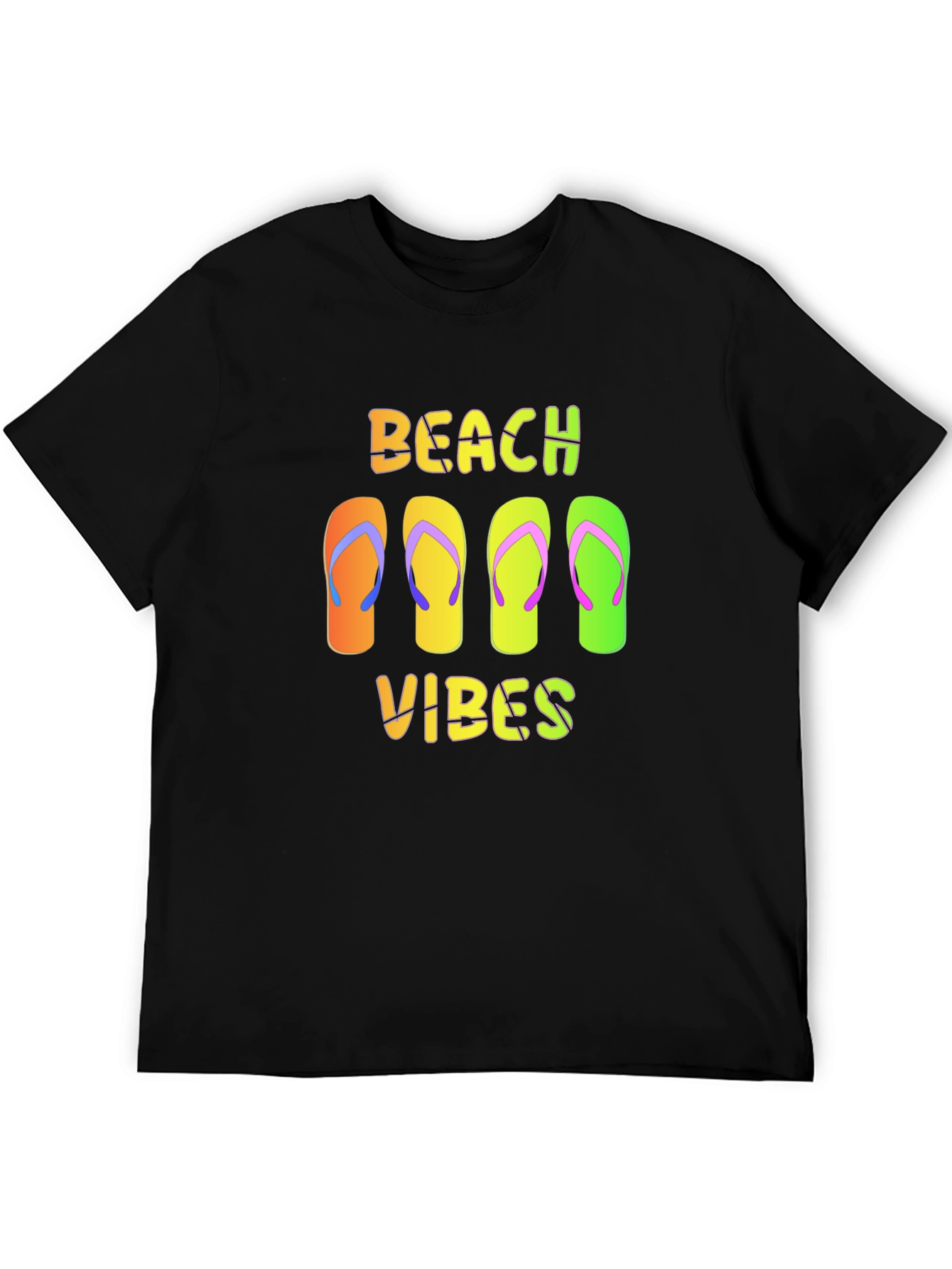 Beach Vibes Flip Flop Graphic T-Shirt
