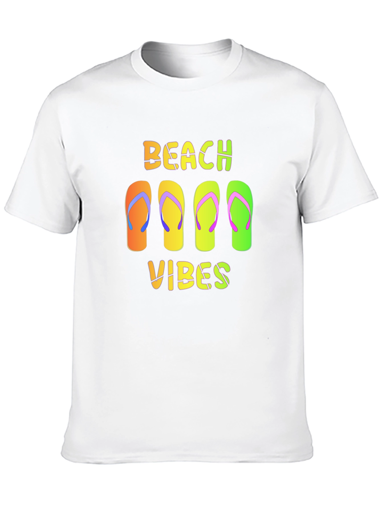 Beach Vibes Flip Flop Graphic T-Shirt