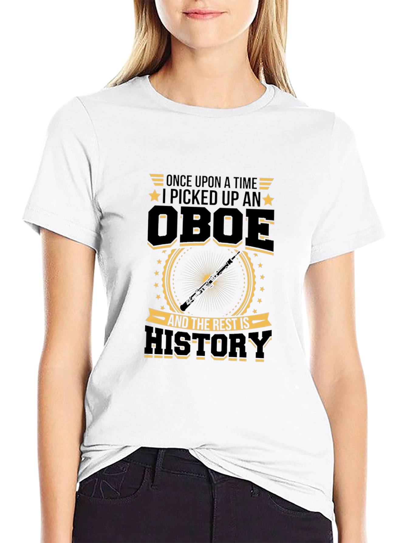 Oboe History T-Shirt - Musician Gift