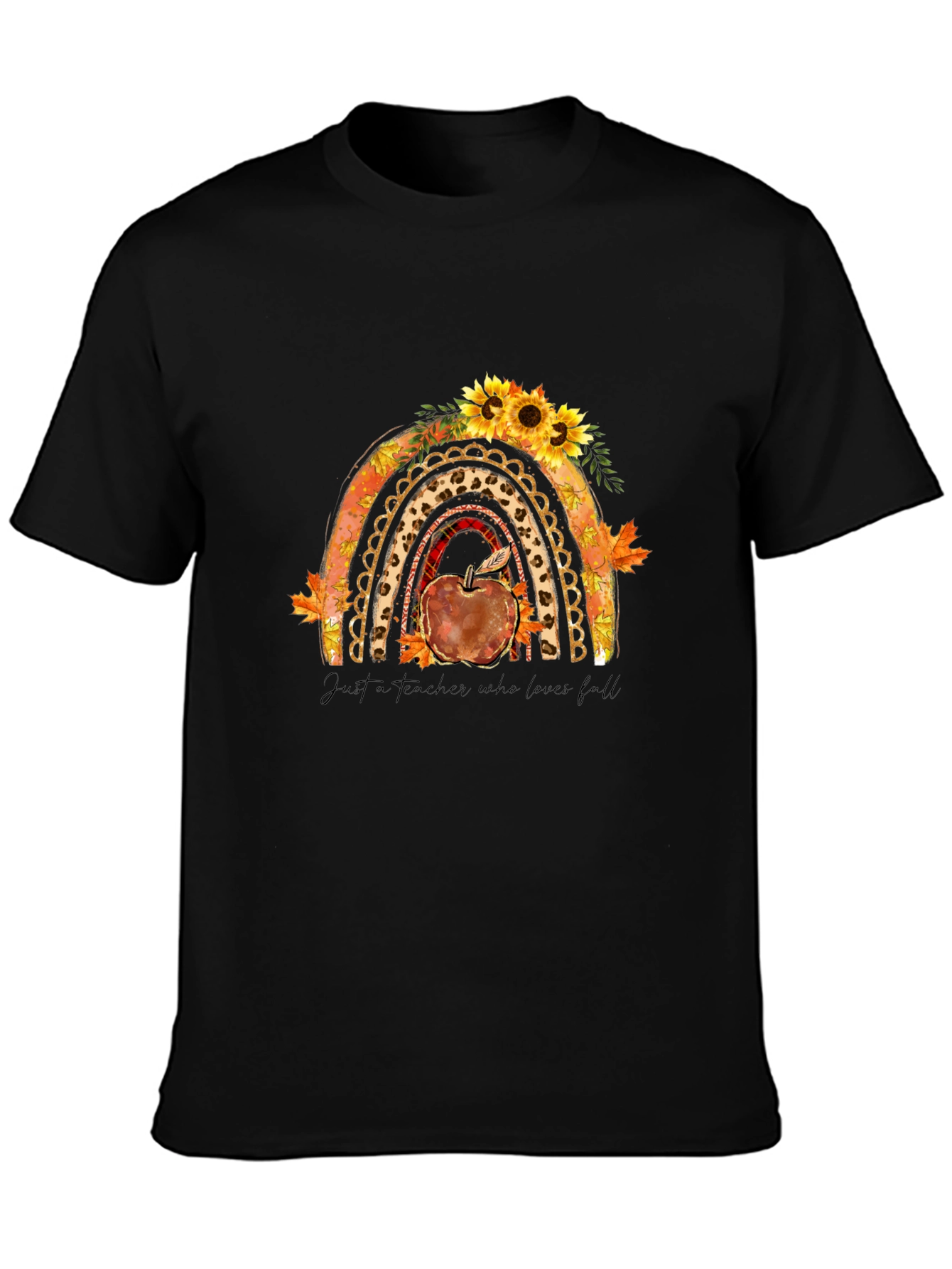 Teacher Fall Rainbow T-Shirt