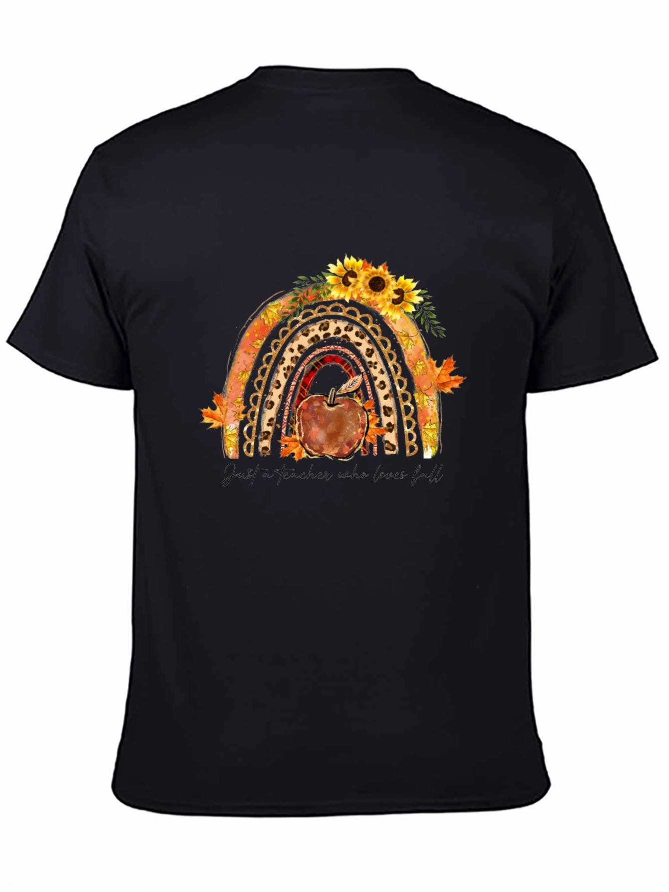Teacher Fall Rainbow T-Shirt