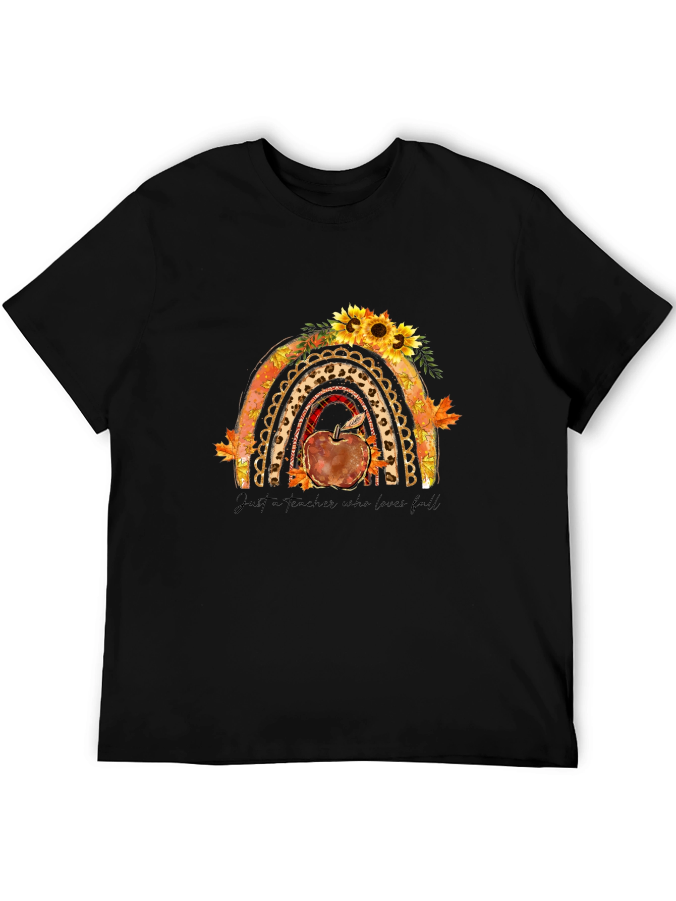 Teacher Fall Rainbow T-Shirt