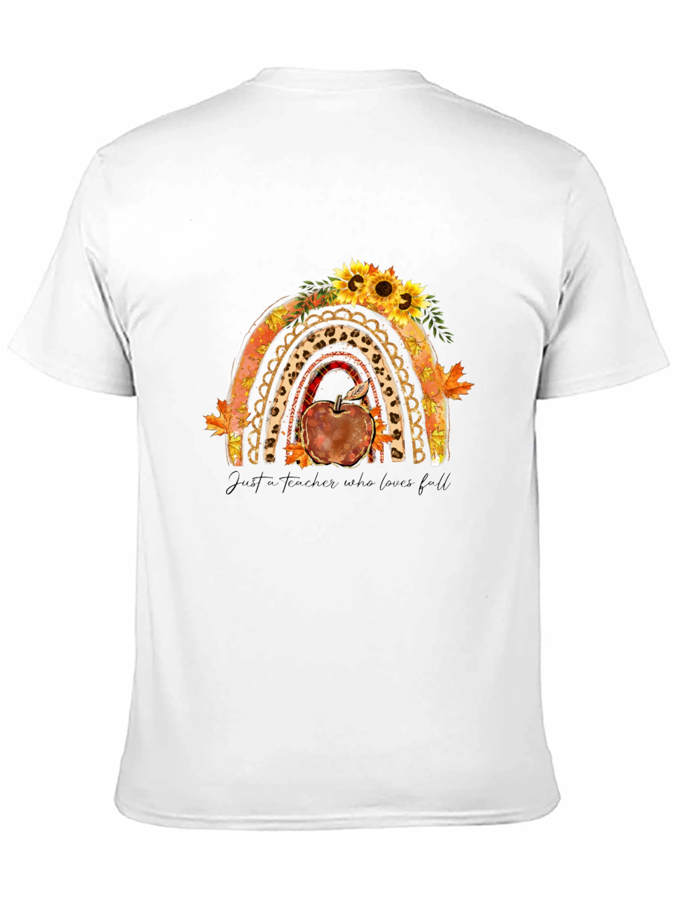 Teacher Fall Rainbow T-Shirt