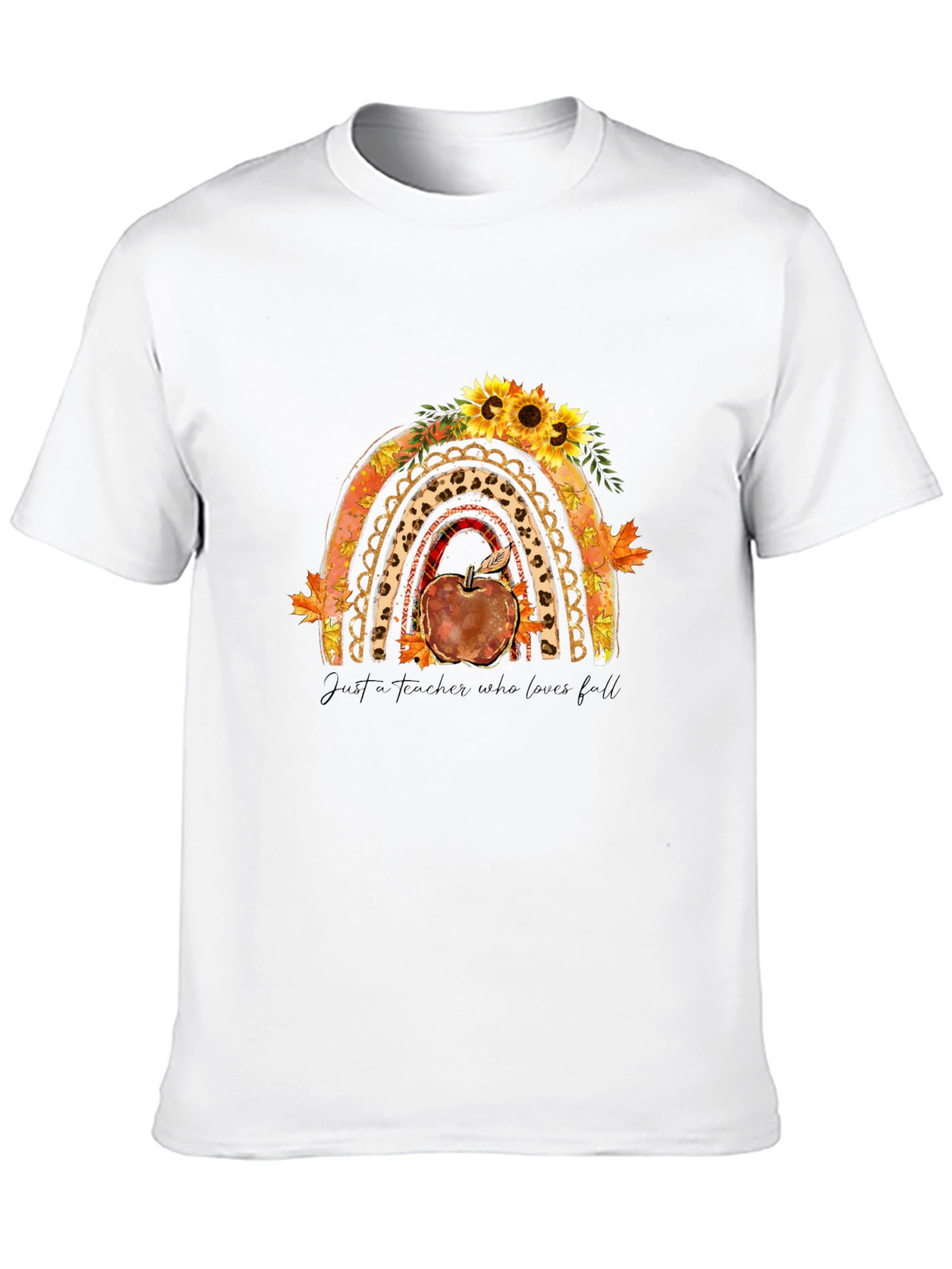 Teacher Fall Rainbow T-Shirt