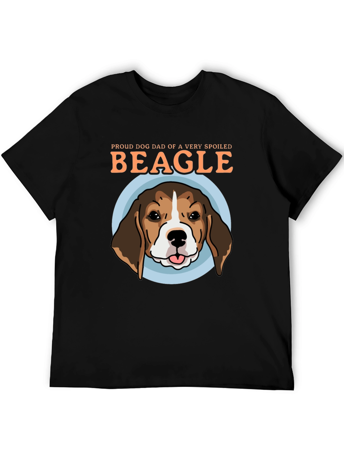 Proud Dog Dad Beagle Graphic T-Shirt