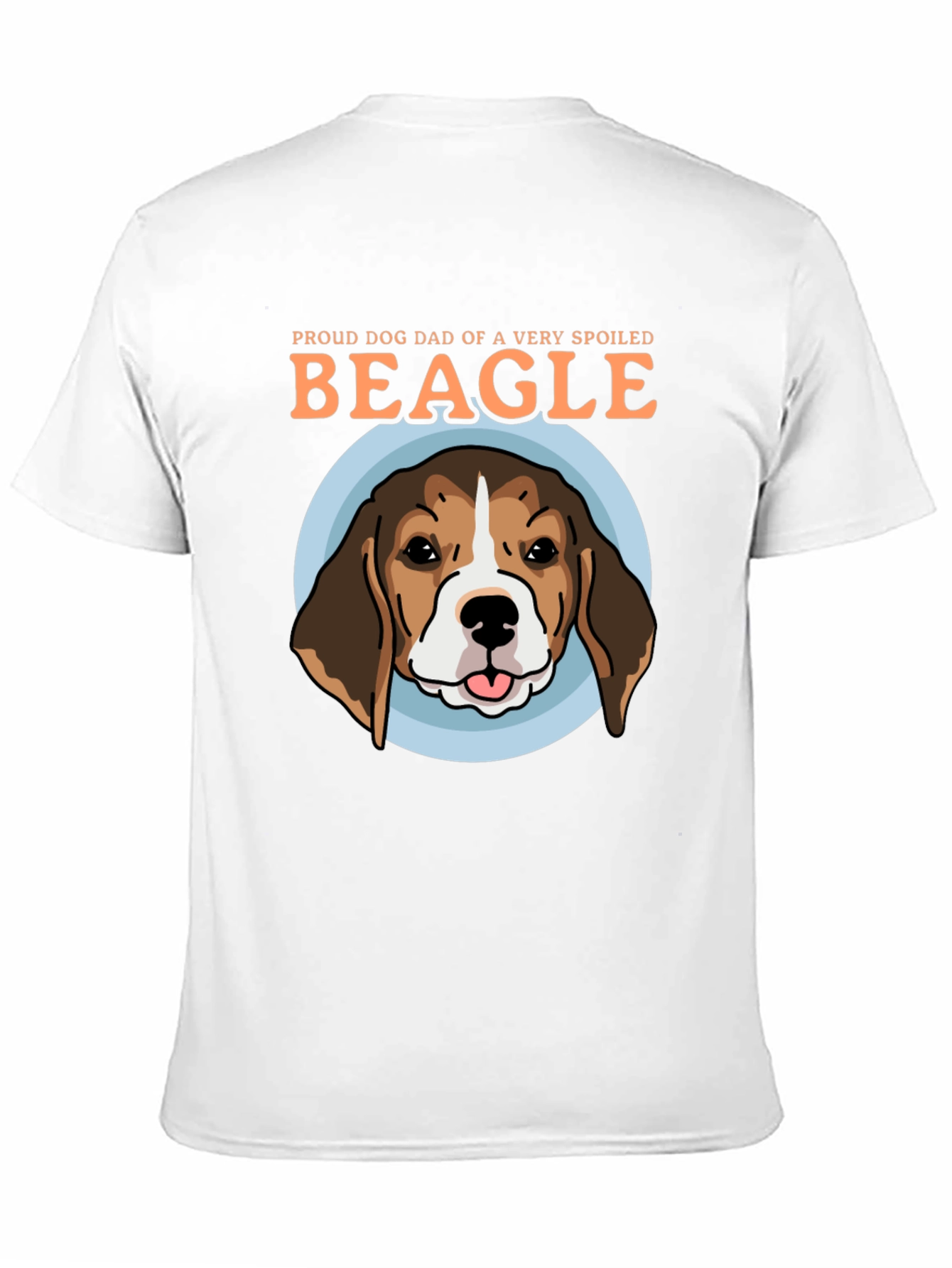 Proud Dog Dad Beagle Graphic T-Shirt