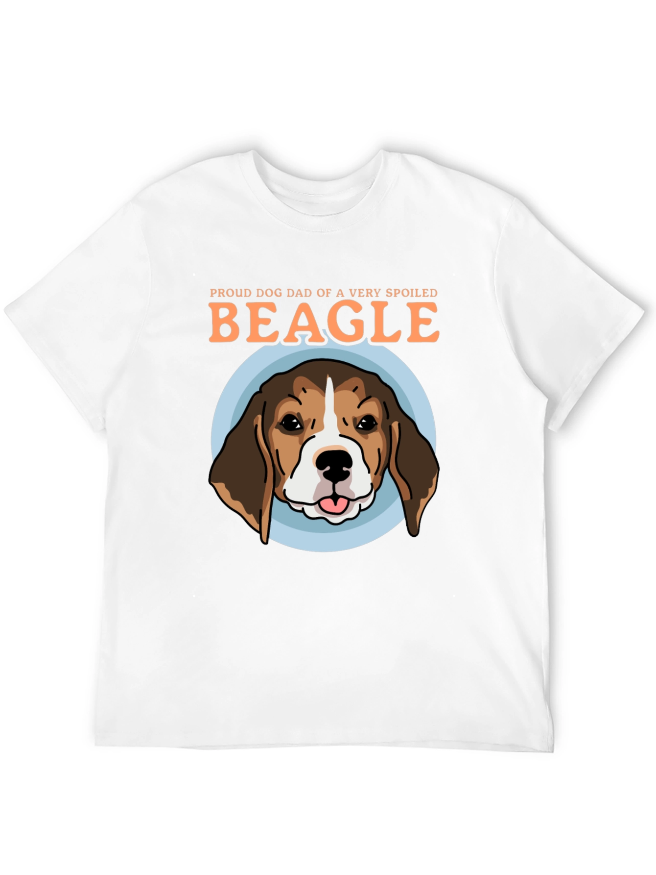 Proud Dog Dad Beagle Graphic T-Shirt