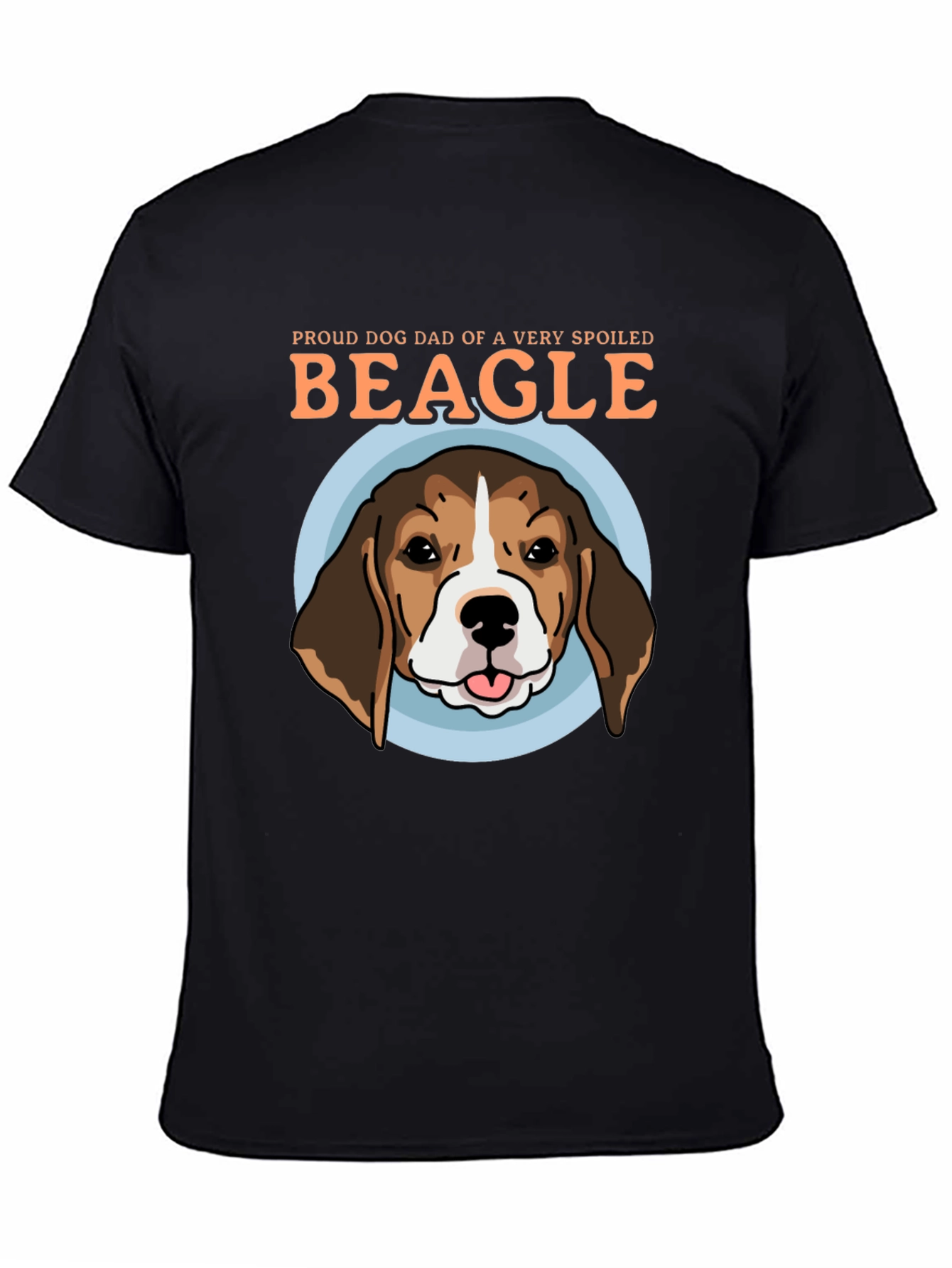 Proud Dog Dad Beagle Graphic T-Shirt