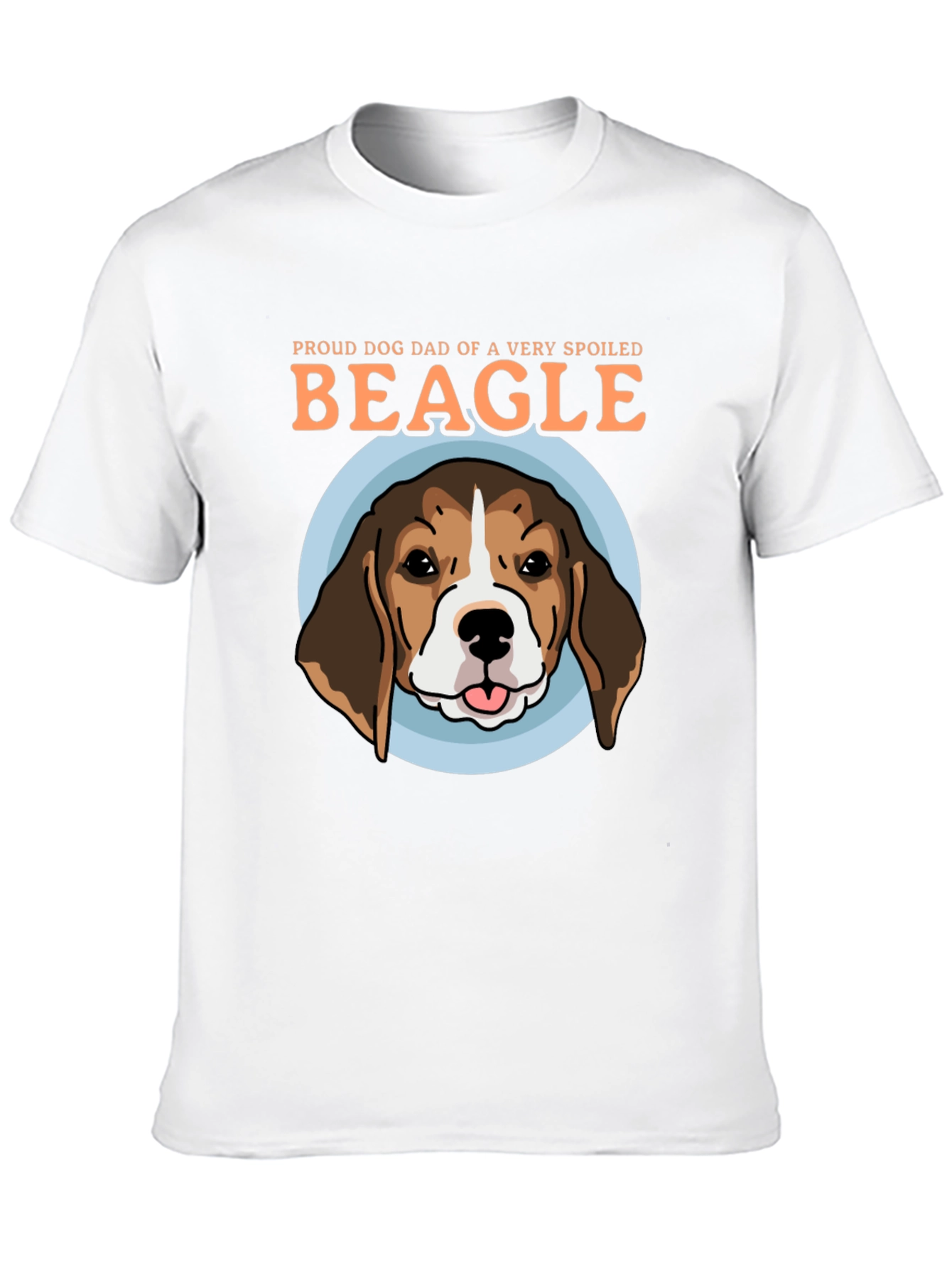 Proud Dog Dad Beagle Graphic T-Shirt