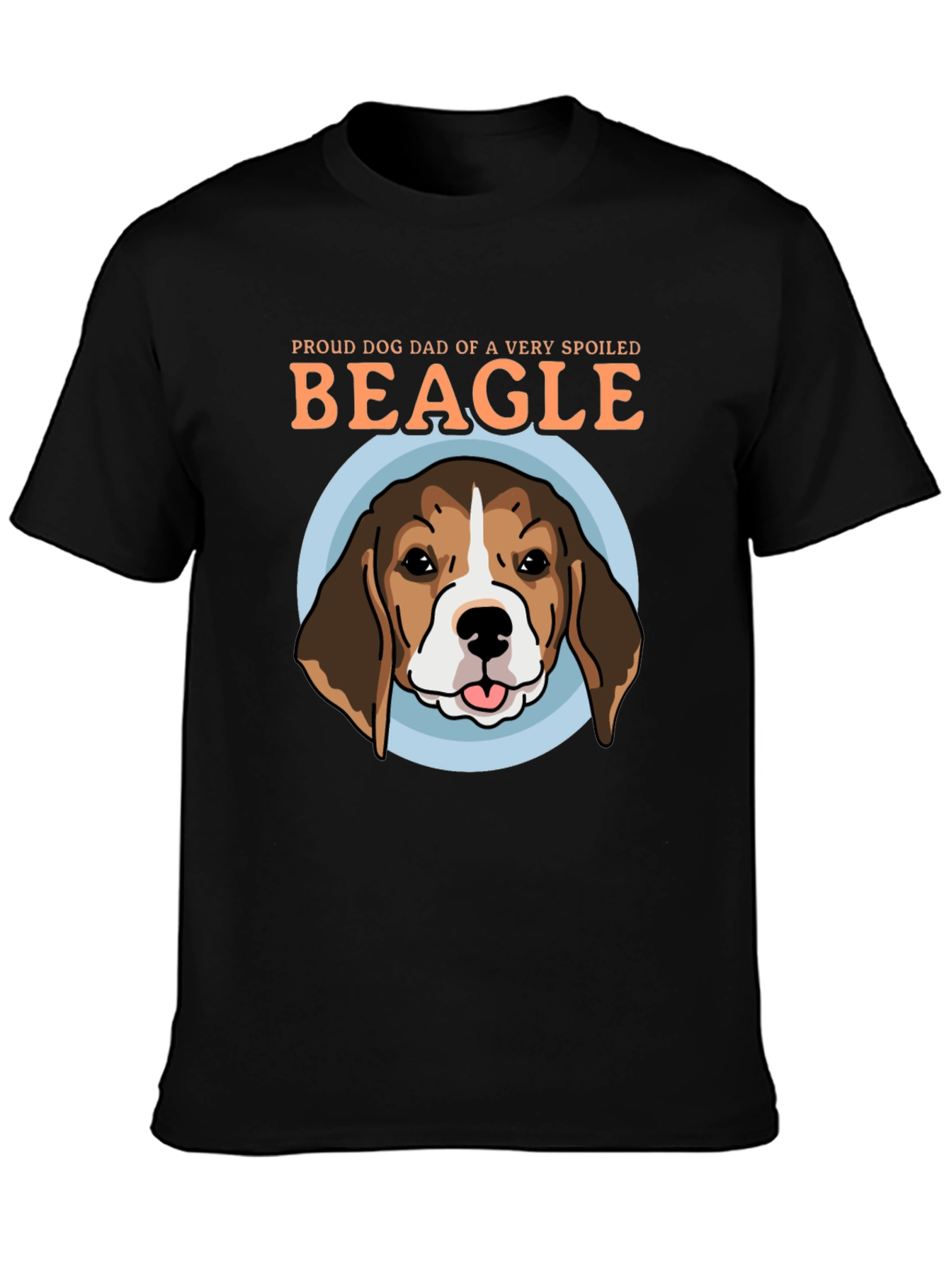 Proud Dog Dad Beagle Graphic T-Shirt