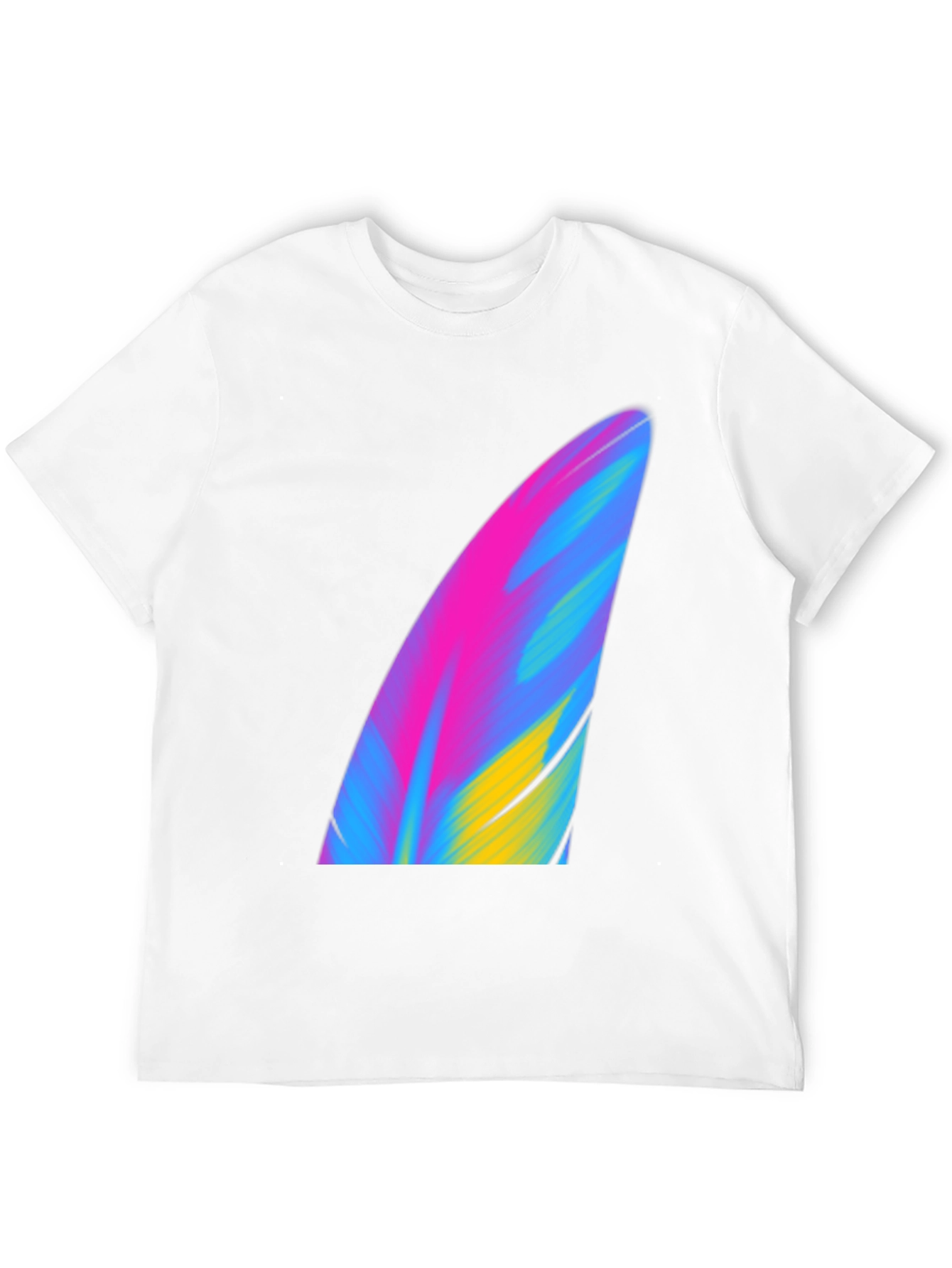 Abstract Surf Fin Graphic Tee - Black Unisex T-Shirt