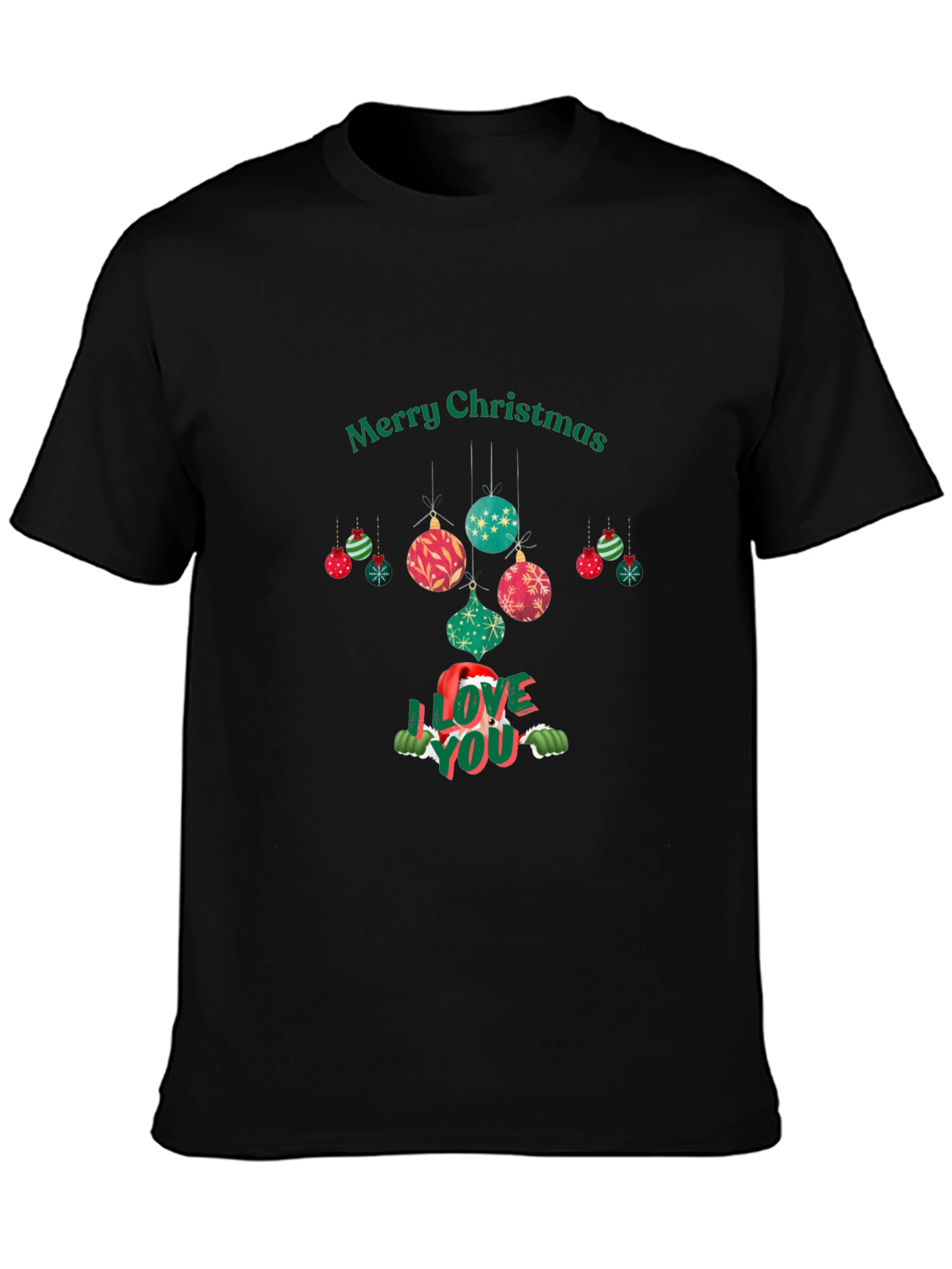 Festive Christmas I Love You Graphic Tee
