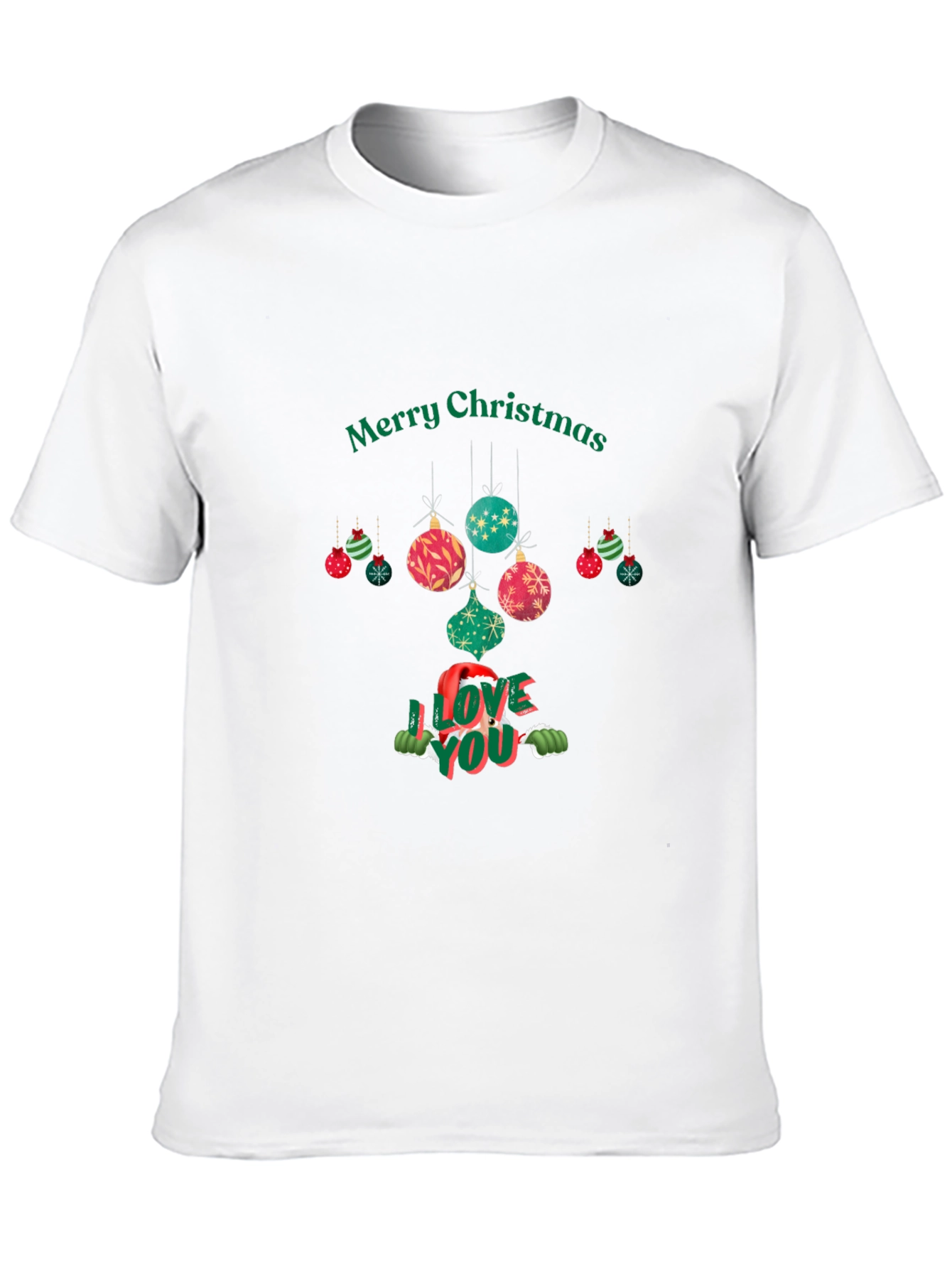 Festive Christmas I Love You Graphic Tee
