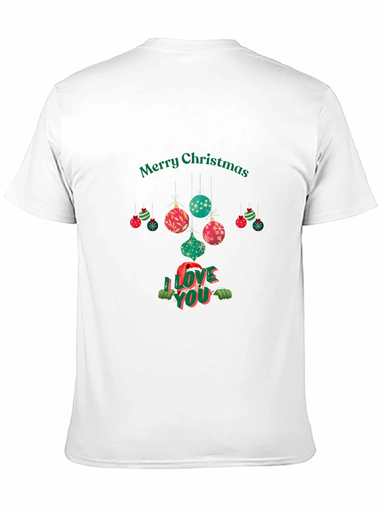 Festive Christmas I Love You Graphic Tee