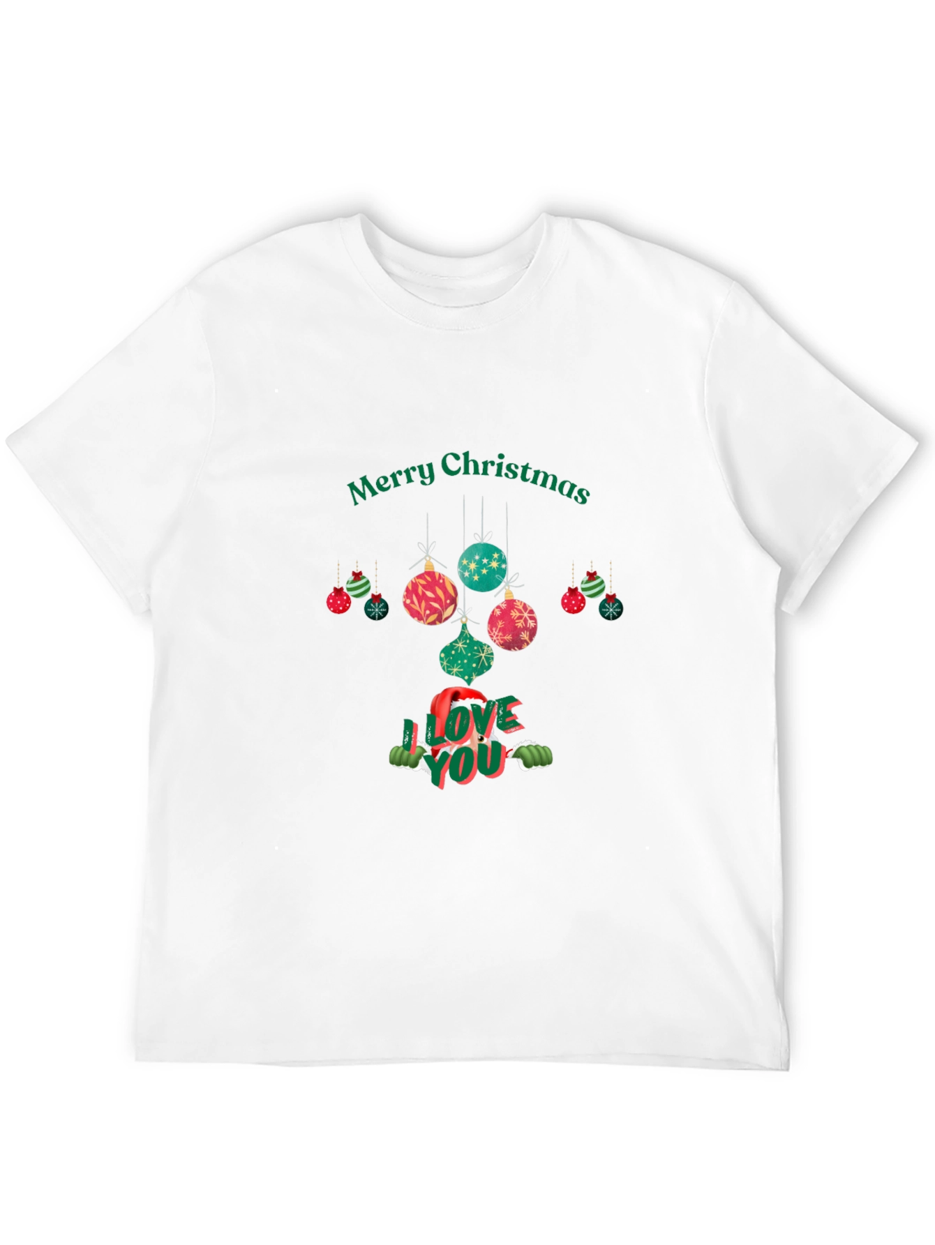 Festive Christmas I Love You Graphic Tee