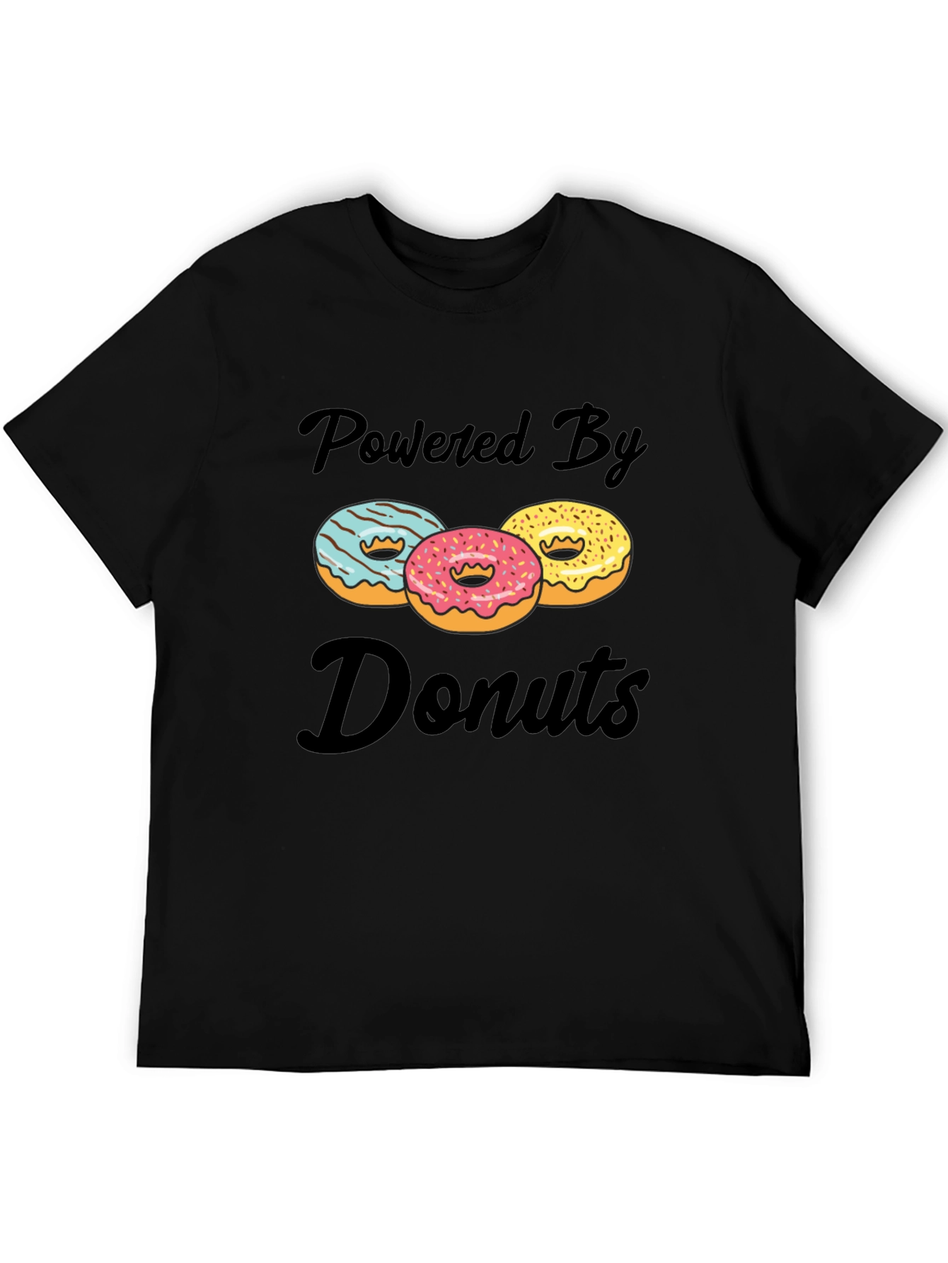 Powered By Donuts Graphic T-Shirt