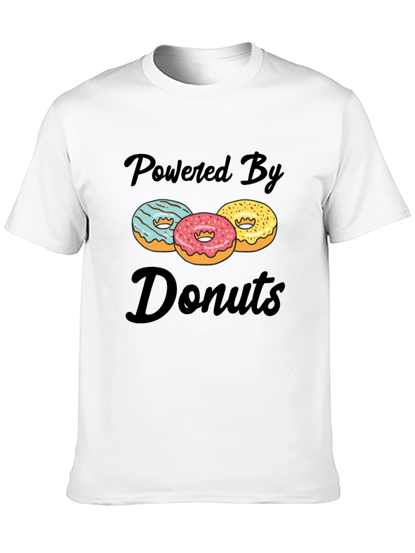 Powered By Donuts Graphic T-Shirt