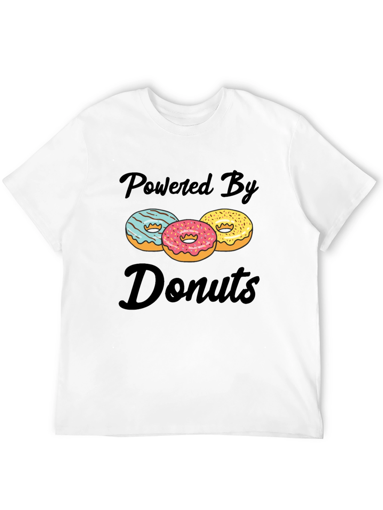 Powered By Donuts Graphic T-Shirt