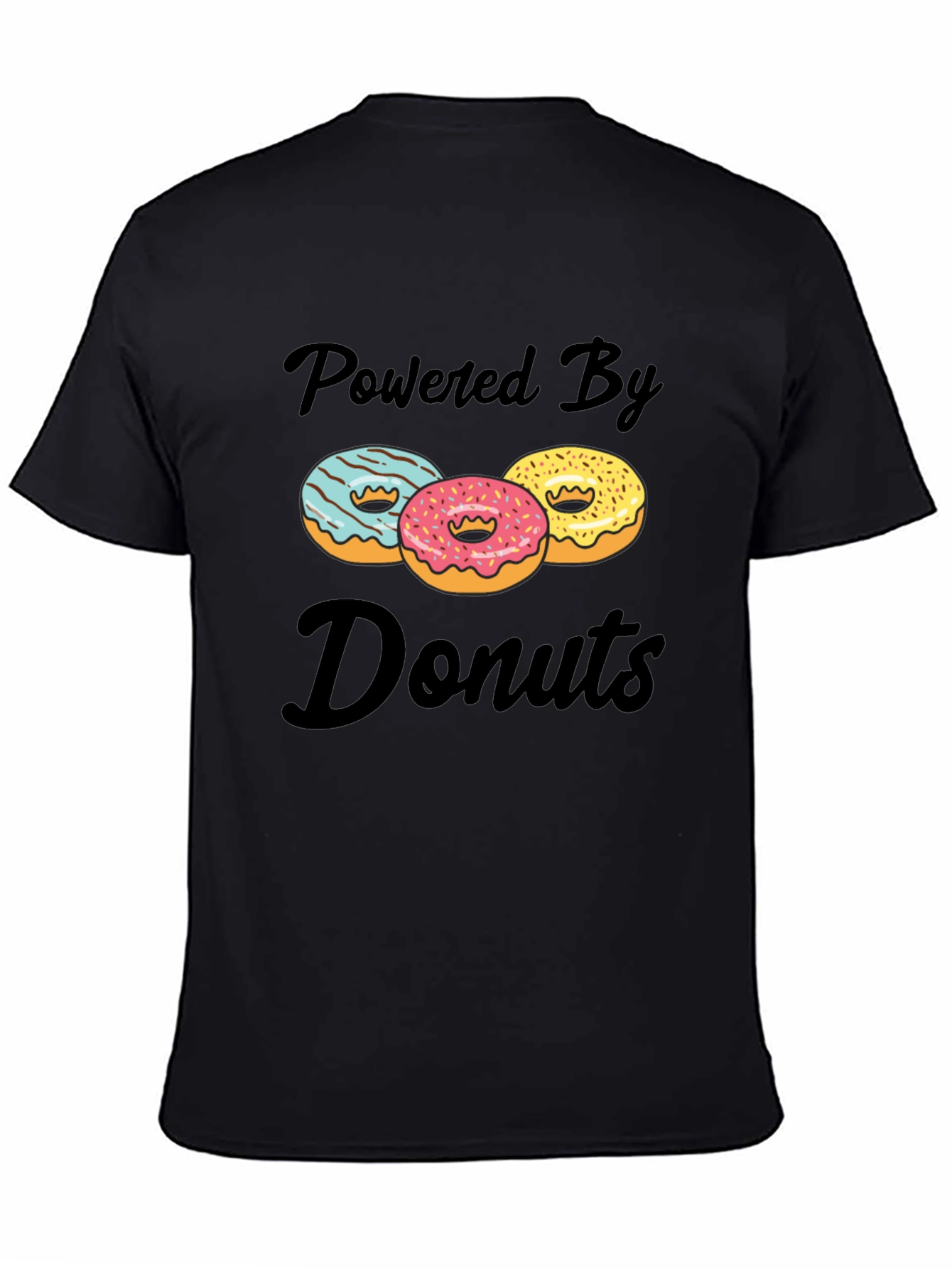 Powered By Donuts Graphic T-Shirt