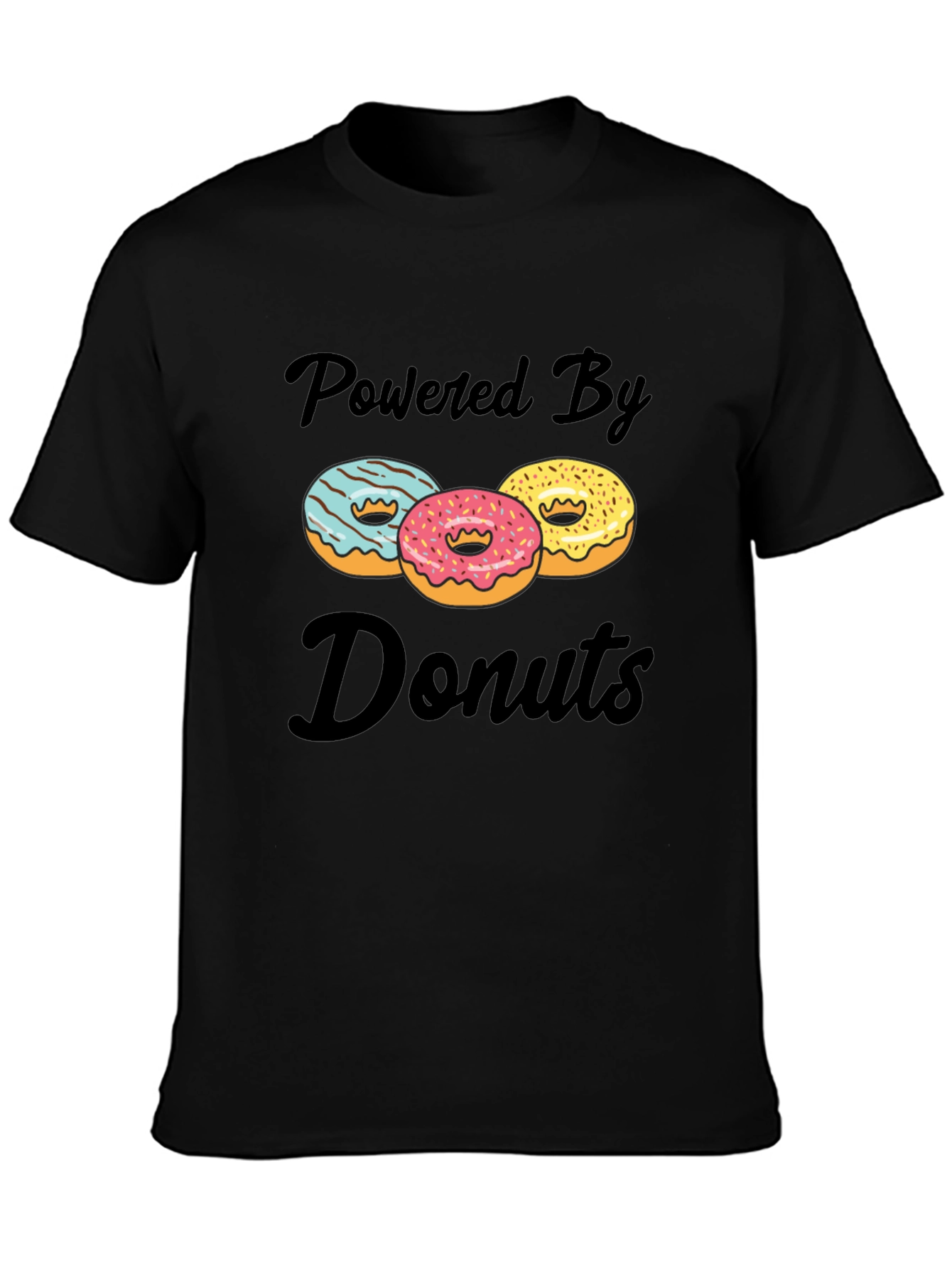 Powered By Donuts Graphic T-Shirt