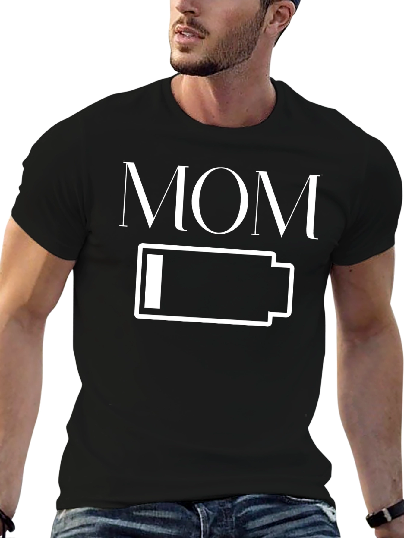 Mom Low Battery T-Shirt - Funny Mothers Day Gift