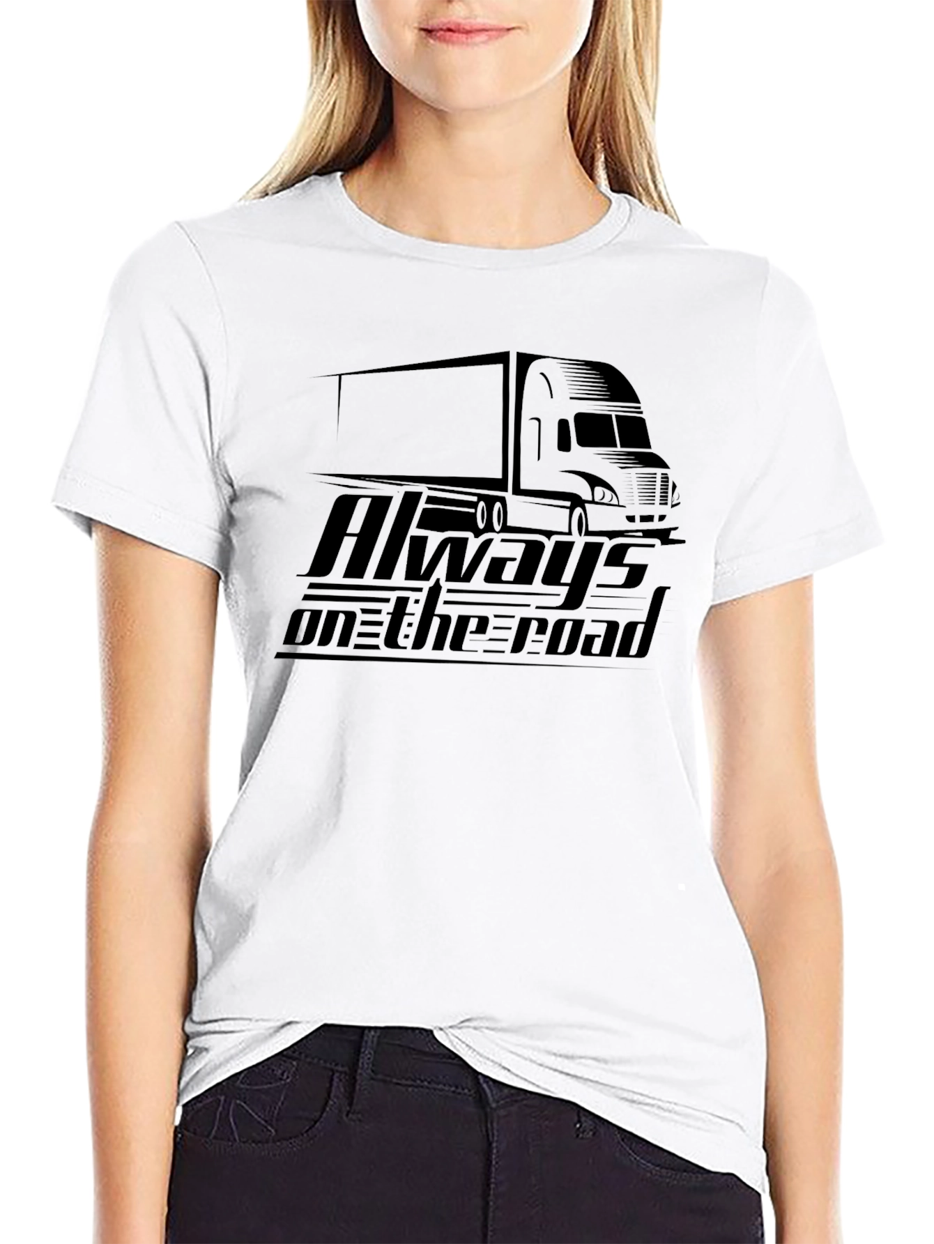 Always on the Road Trucker T-Shirt